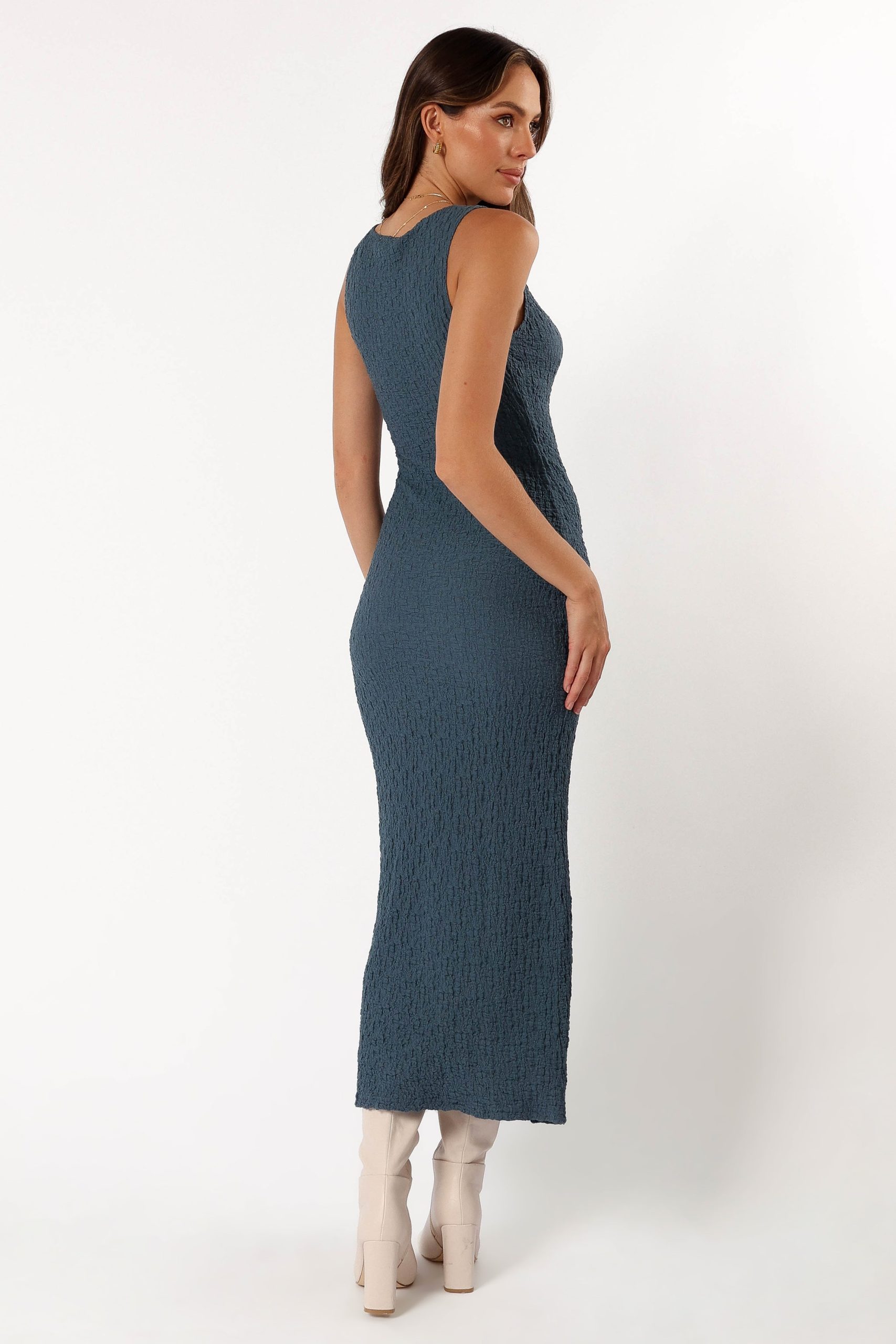 Clark Maxi Dress - Charcoal - Image 4