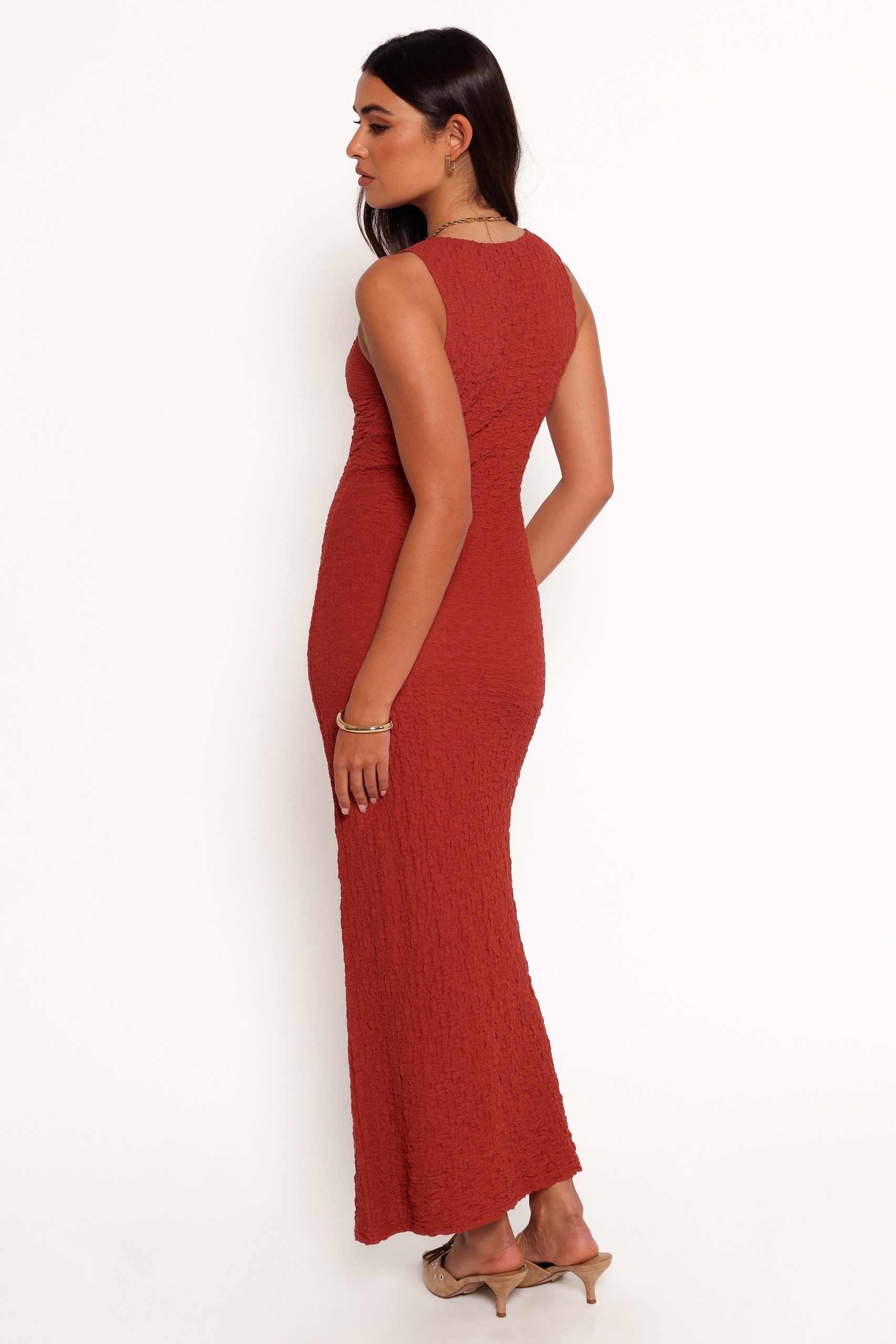 Clark Maxi Dress - Wine - Image 4