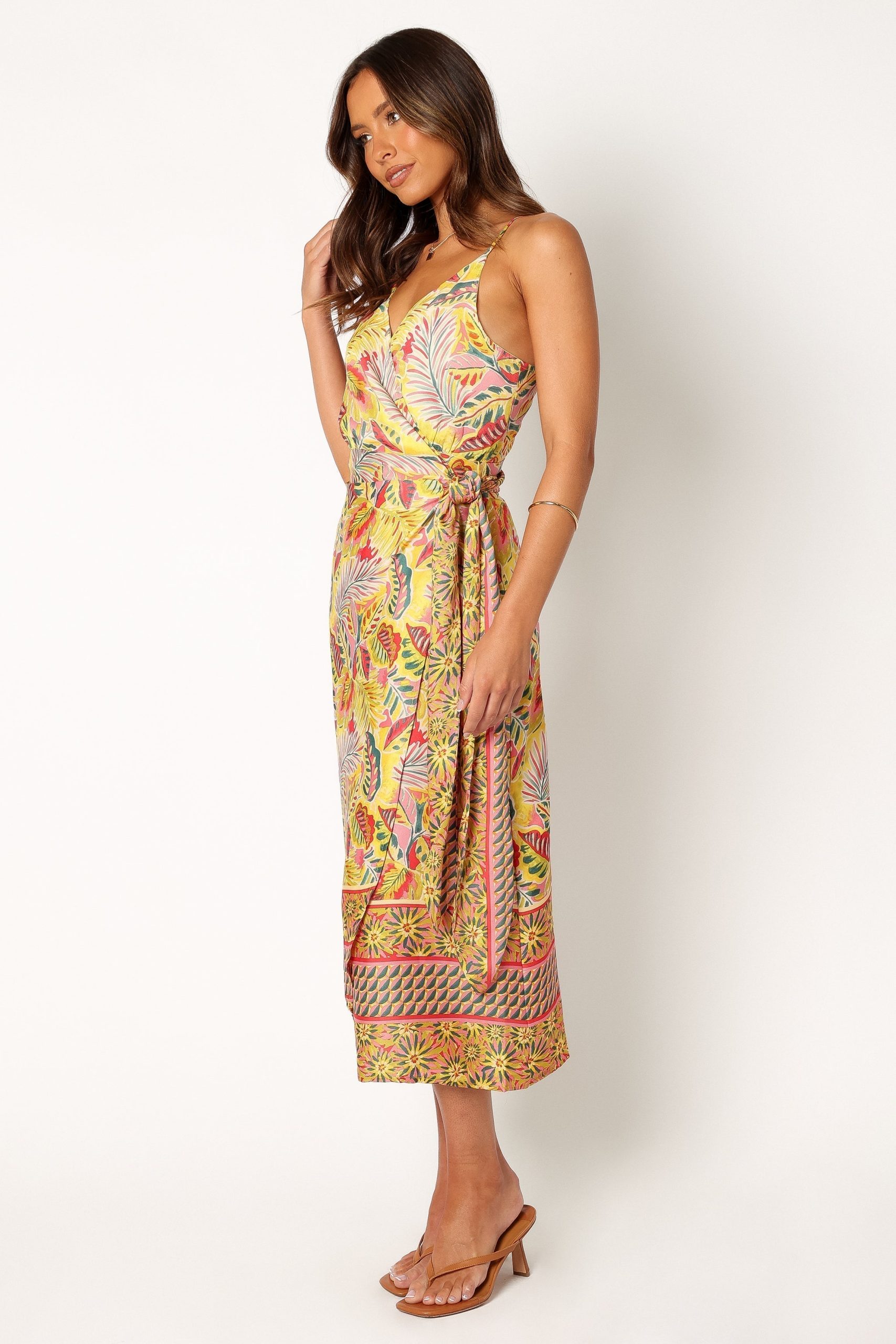 Clement Wrap Midi Dress - Tropical - Image 2