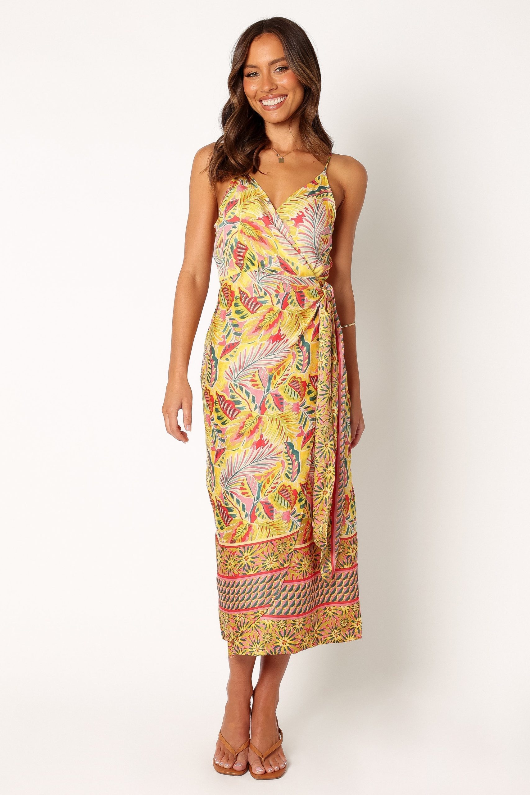 Clement Wrap Midi Dress - Tropical - Image 5