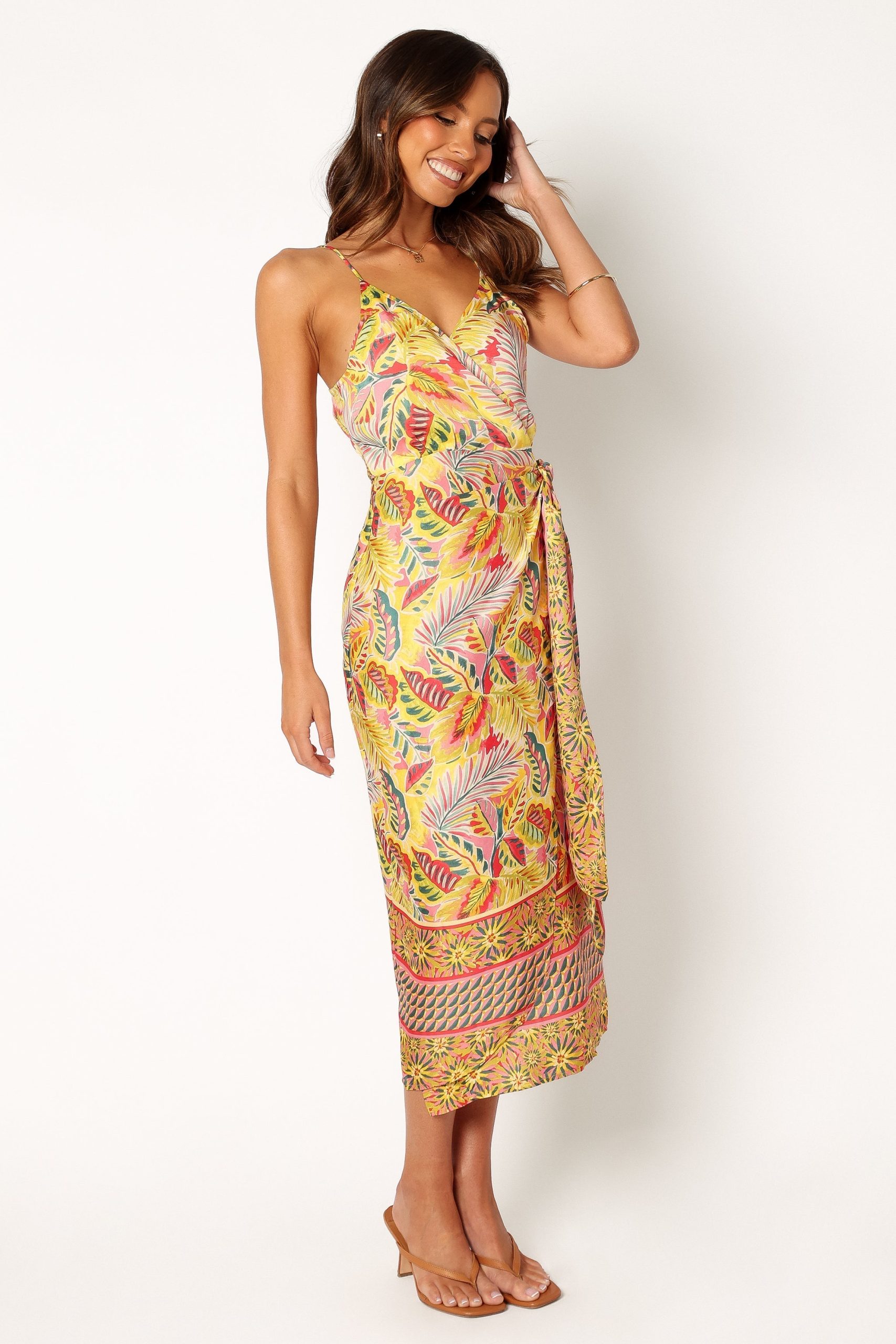 Clement Wrap Midi Dress - Tropical - Image 6