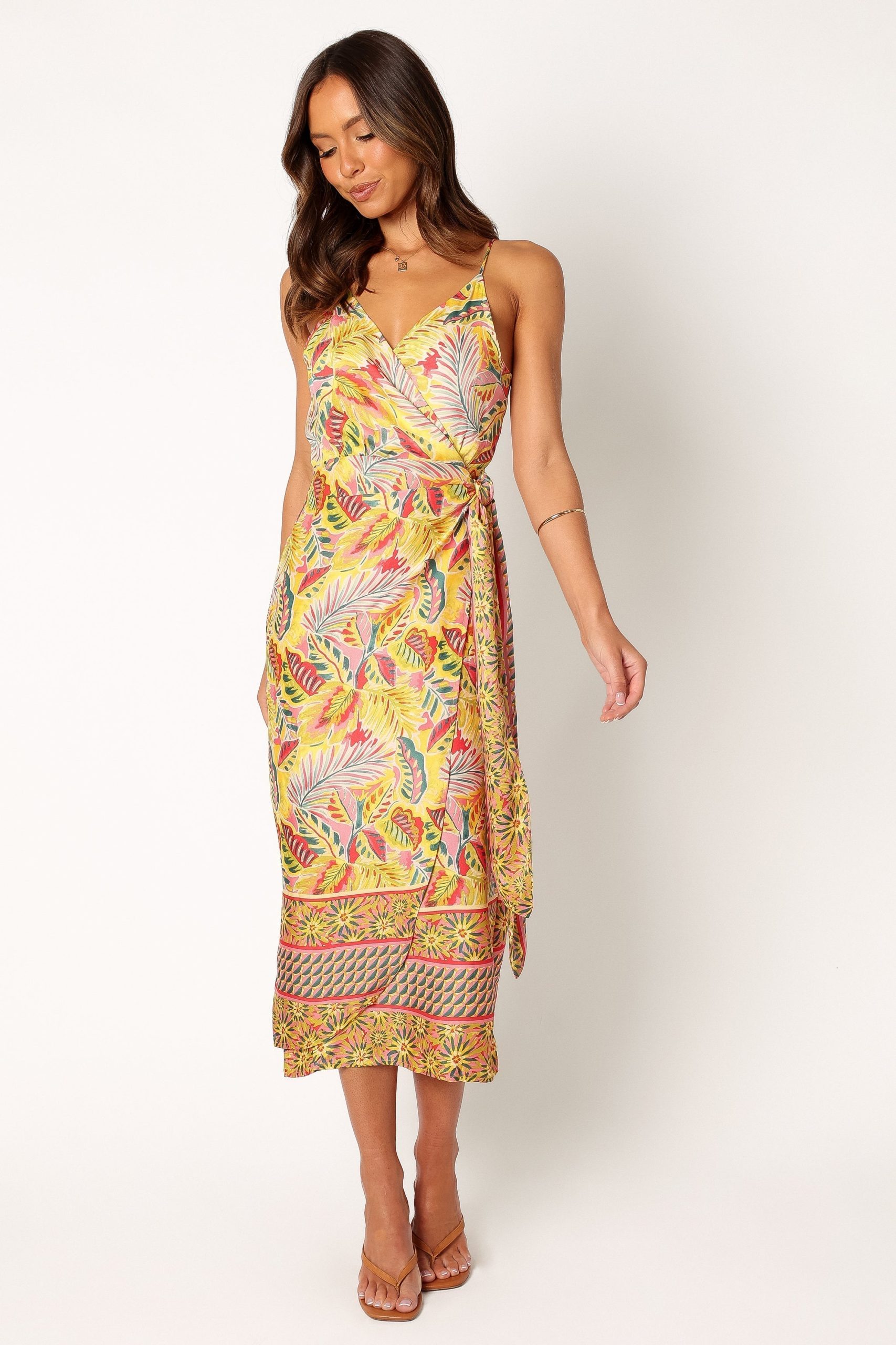 Clement Wrap Midi Dress - Tropical - Image 8