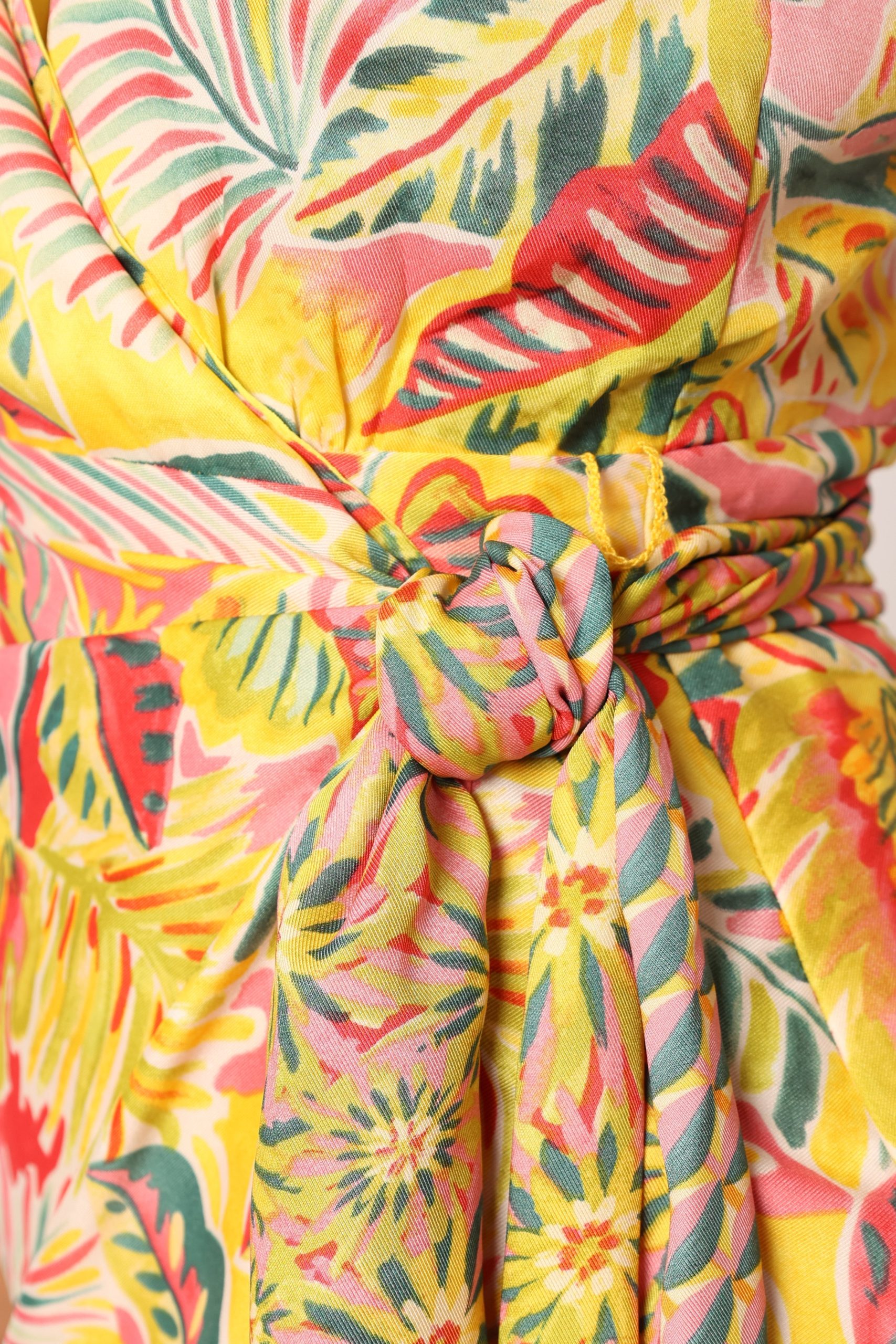 Clement Wrap Midi Dress - Tropical - Image 9