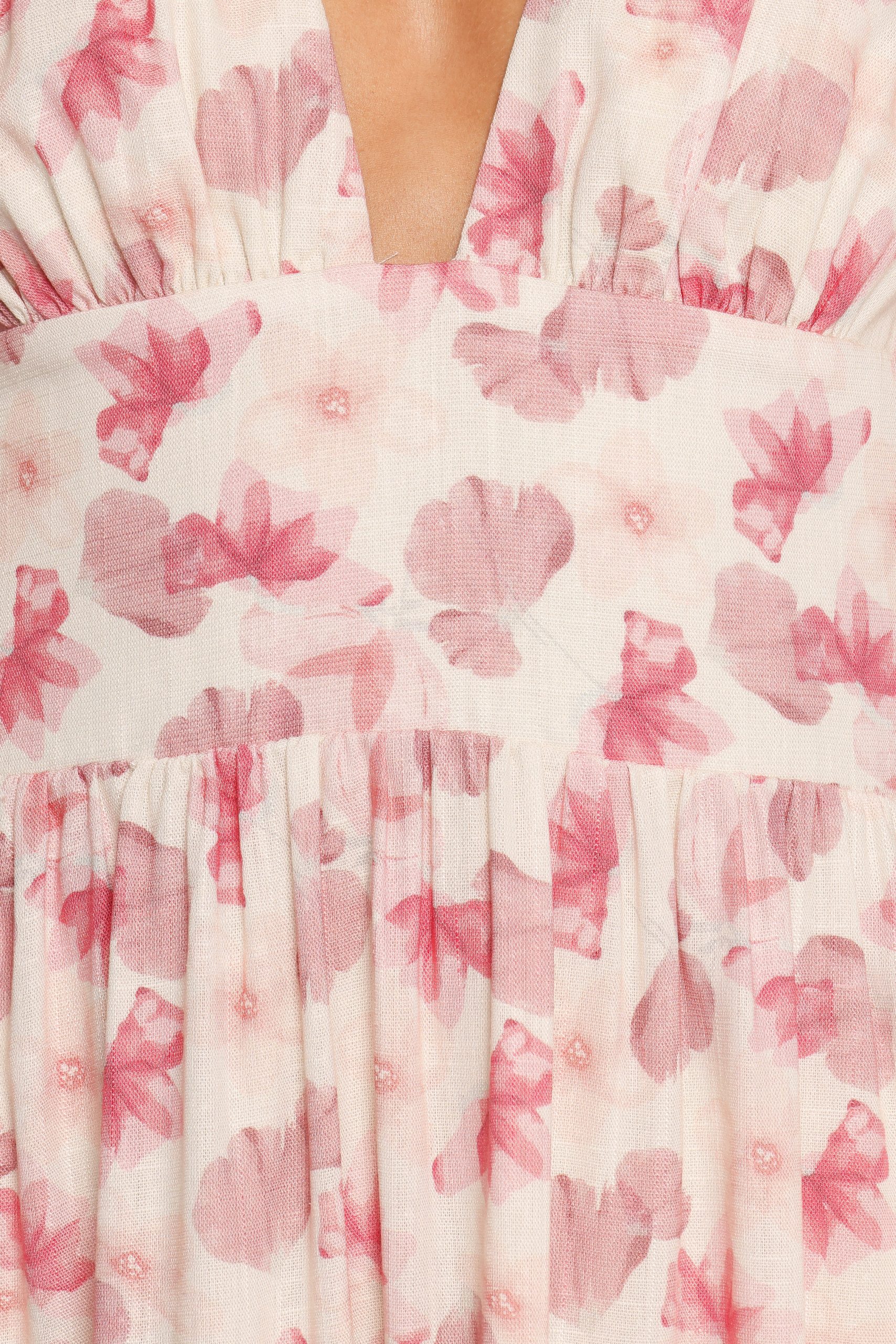 Clementine Mini Dress - Cream Floral - Image 9