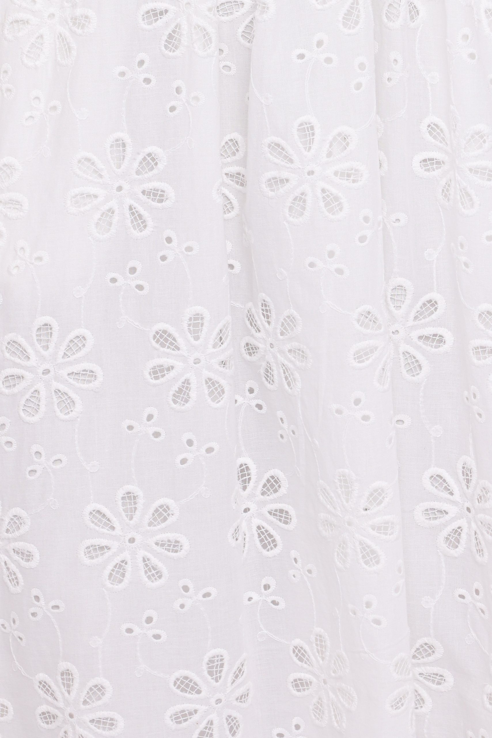 Clo Puff Sleeve Midi Dress - White Broderie - Image 7