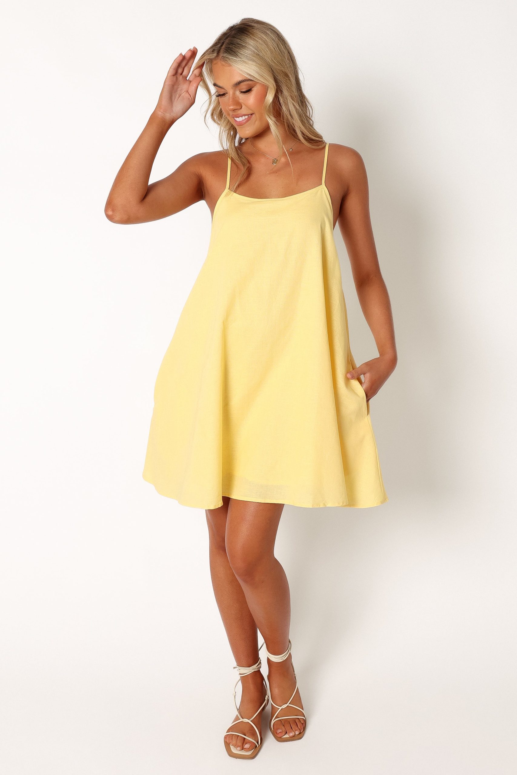 Cloella Mini Dress - Butter - Image 8
