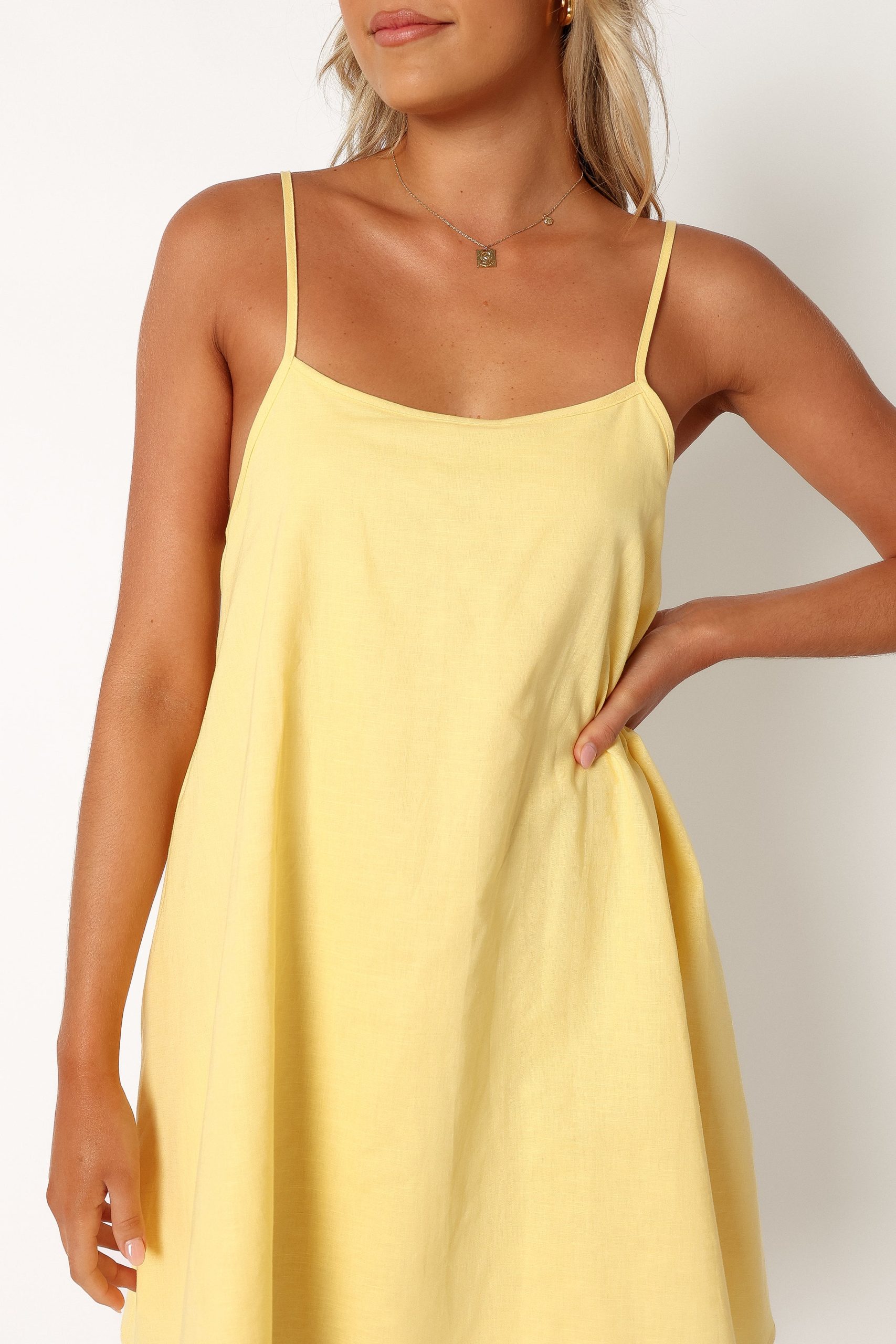 Cloella Mini Dress - Butter - Image 9