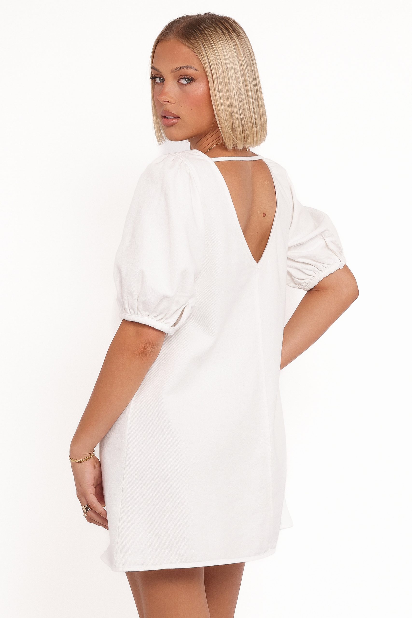 Coleman Mini Dress - Cream - Image 4