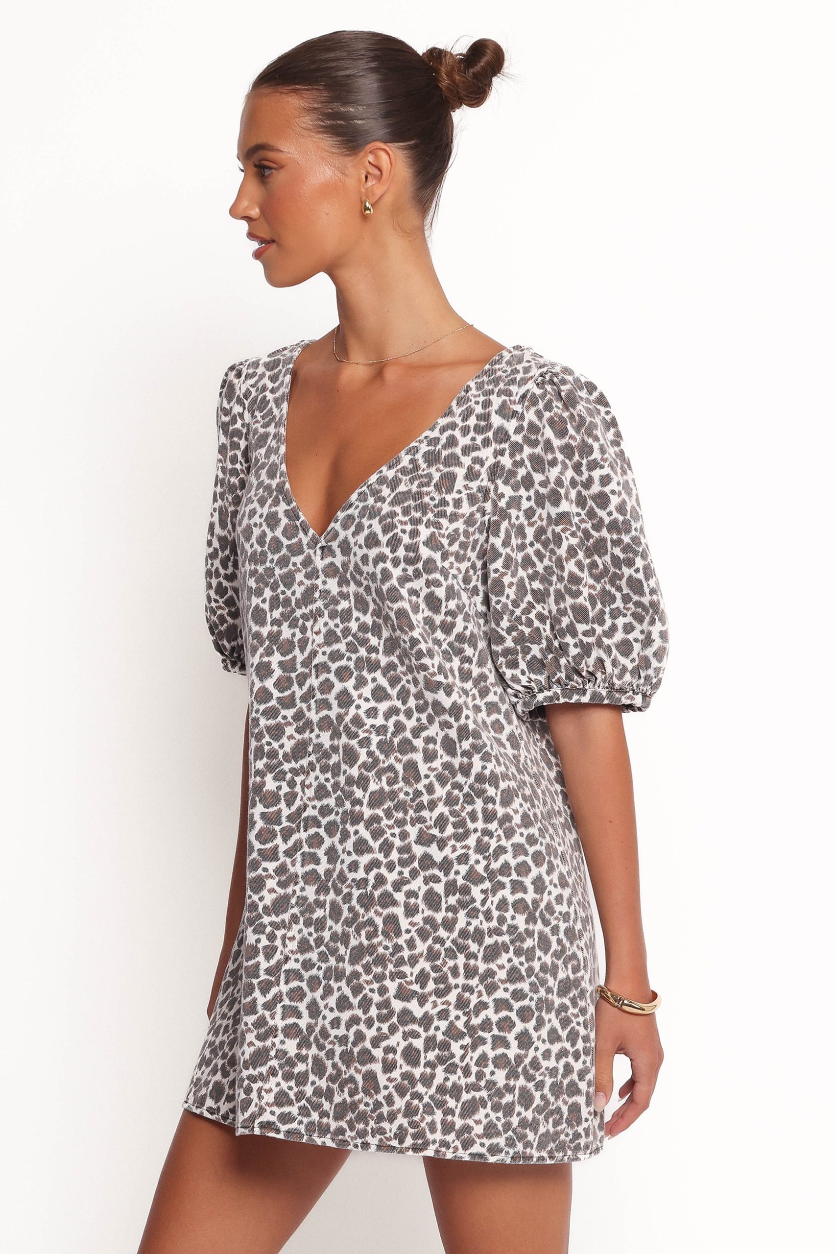 Coleman Mini Dress - Leopard - Image 4