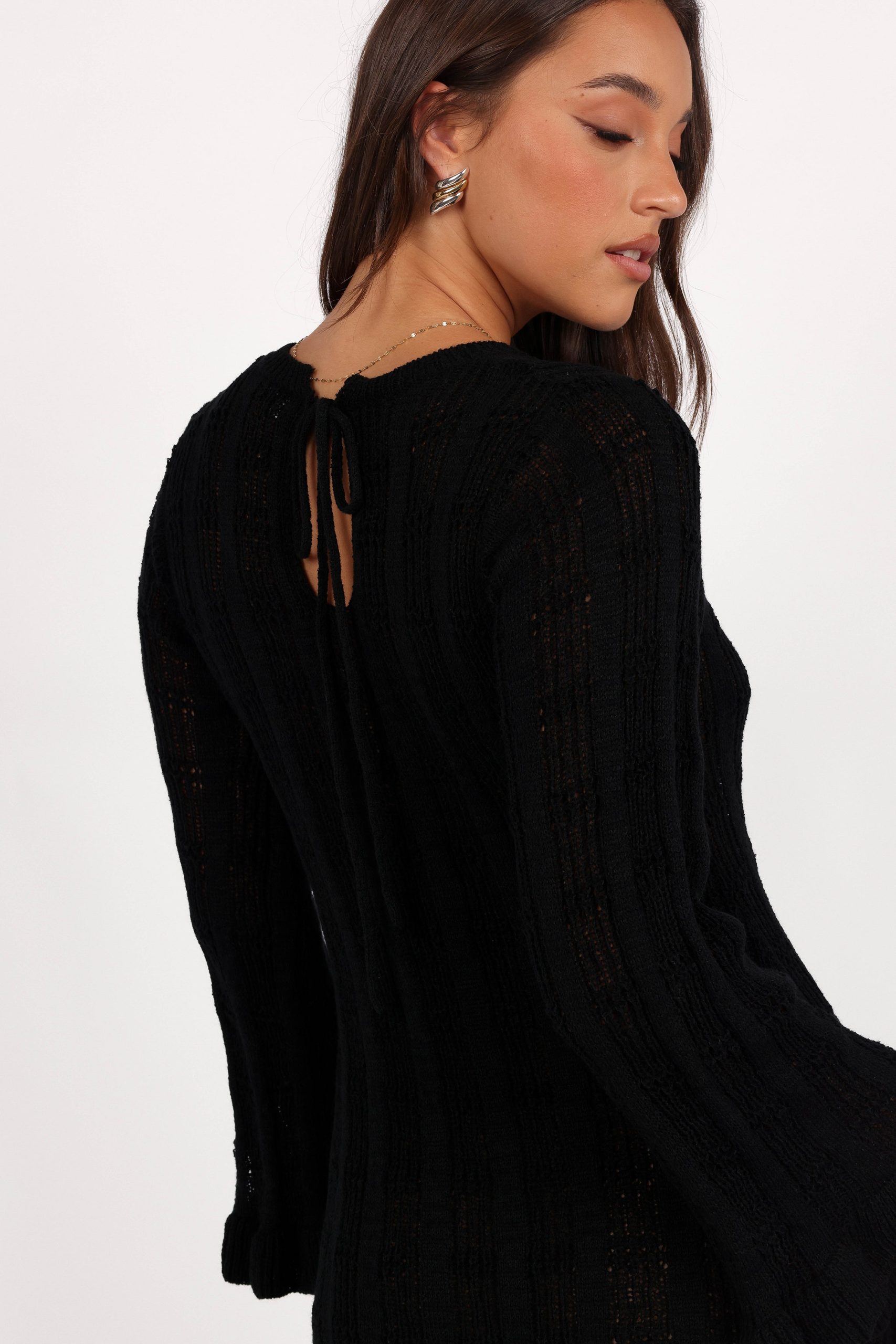 Colter Long Sleeve Maxi Dress - Black - Image 4