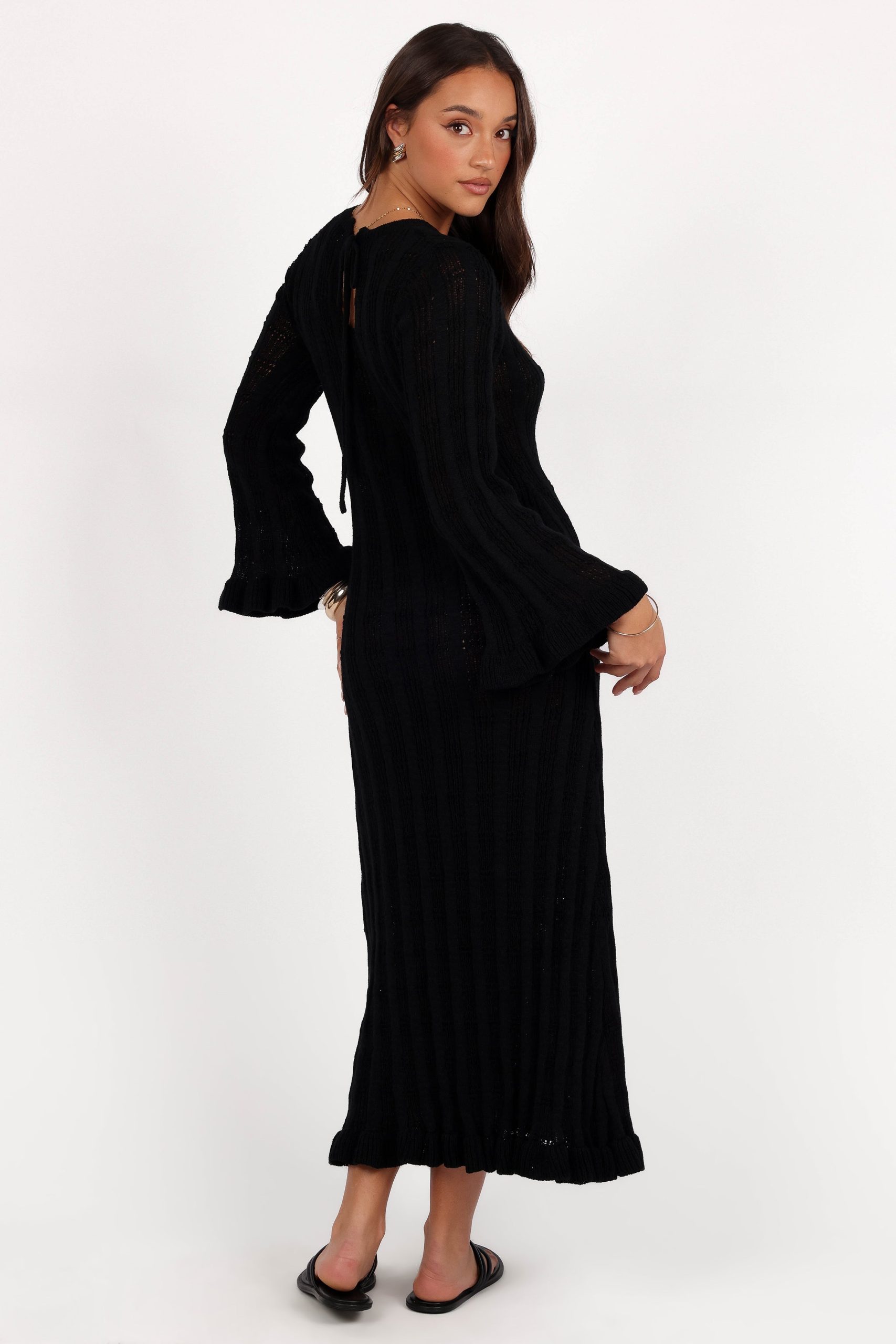 Colter Long Sleeve Maxi Dress - Black - Image 6
