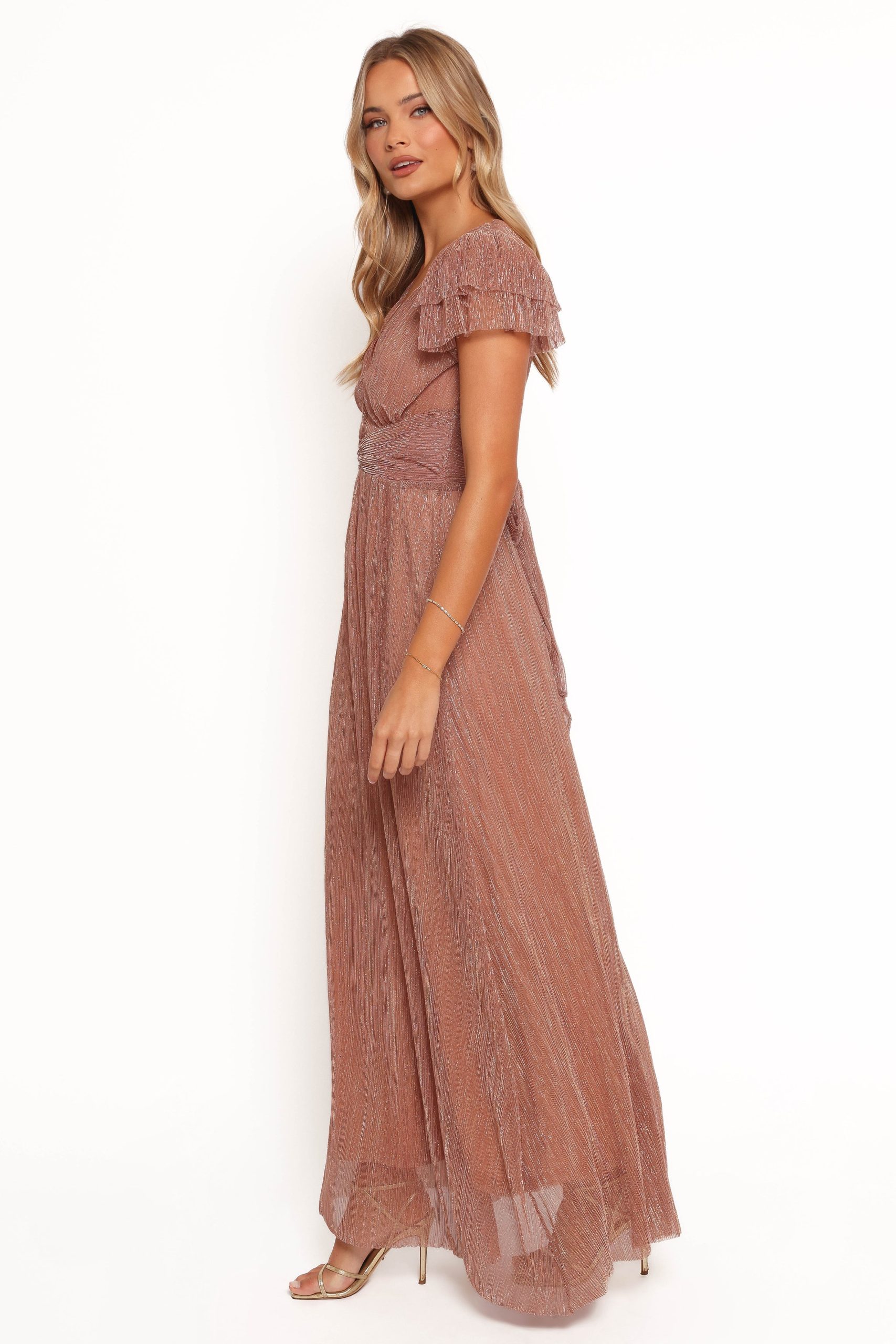 Cressida Maxi Dress - Rose Gold - Image 2