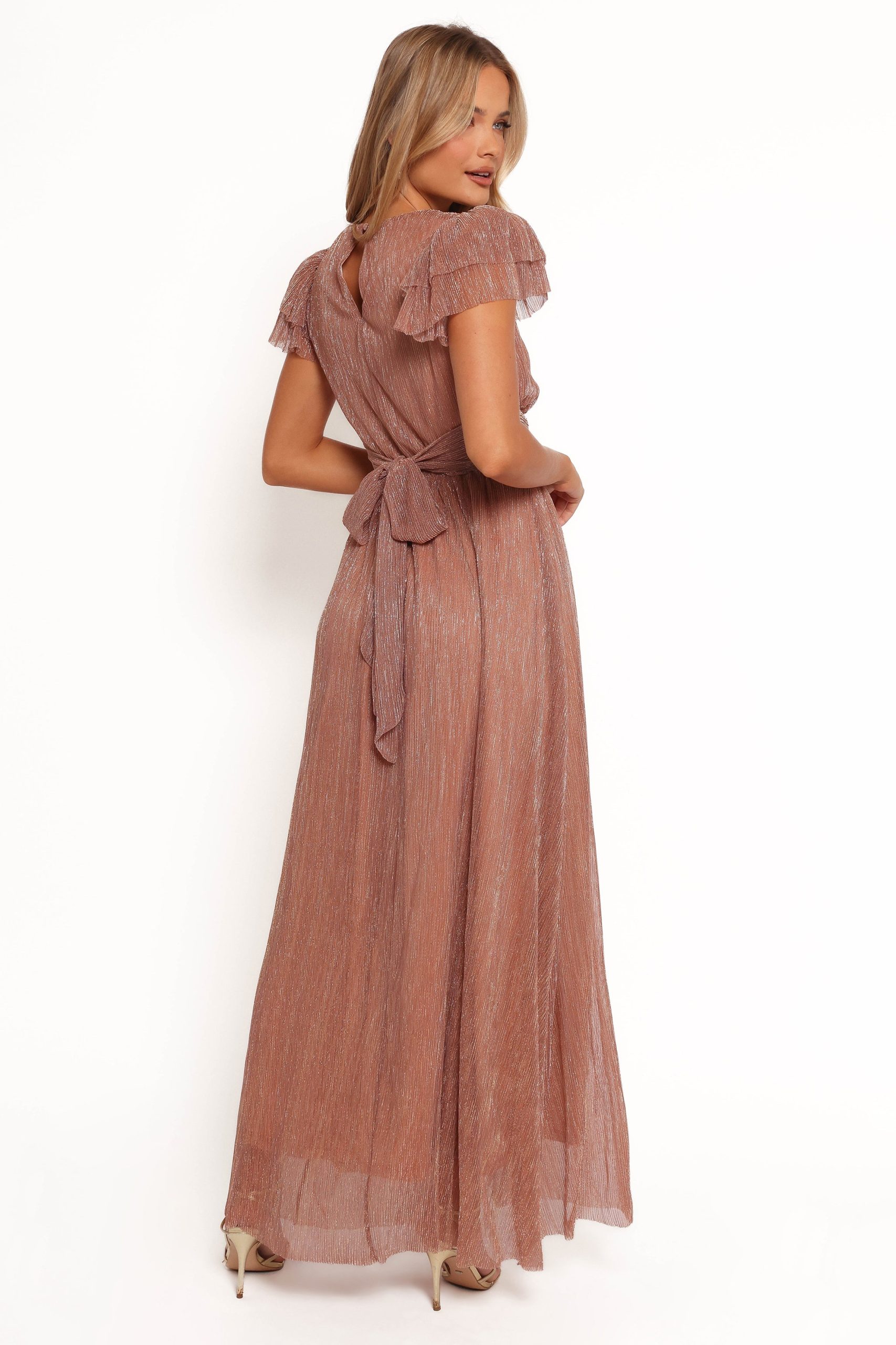 Cressida Maxi Dress - Rose Gold - Image 3