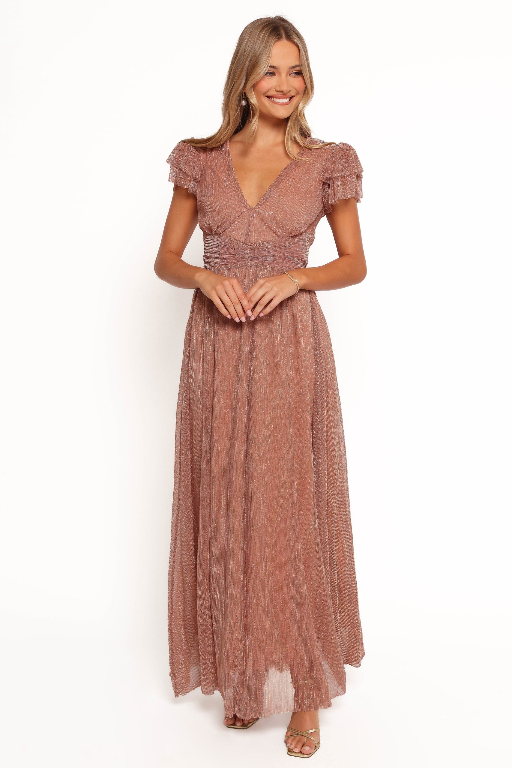 Cressida Maxi Dress - Rose Gold - Image 6