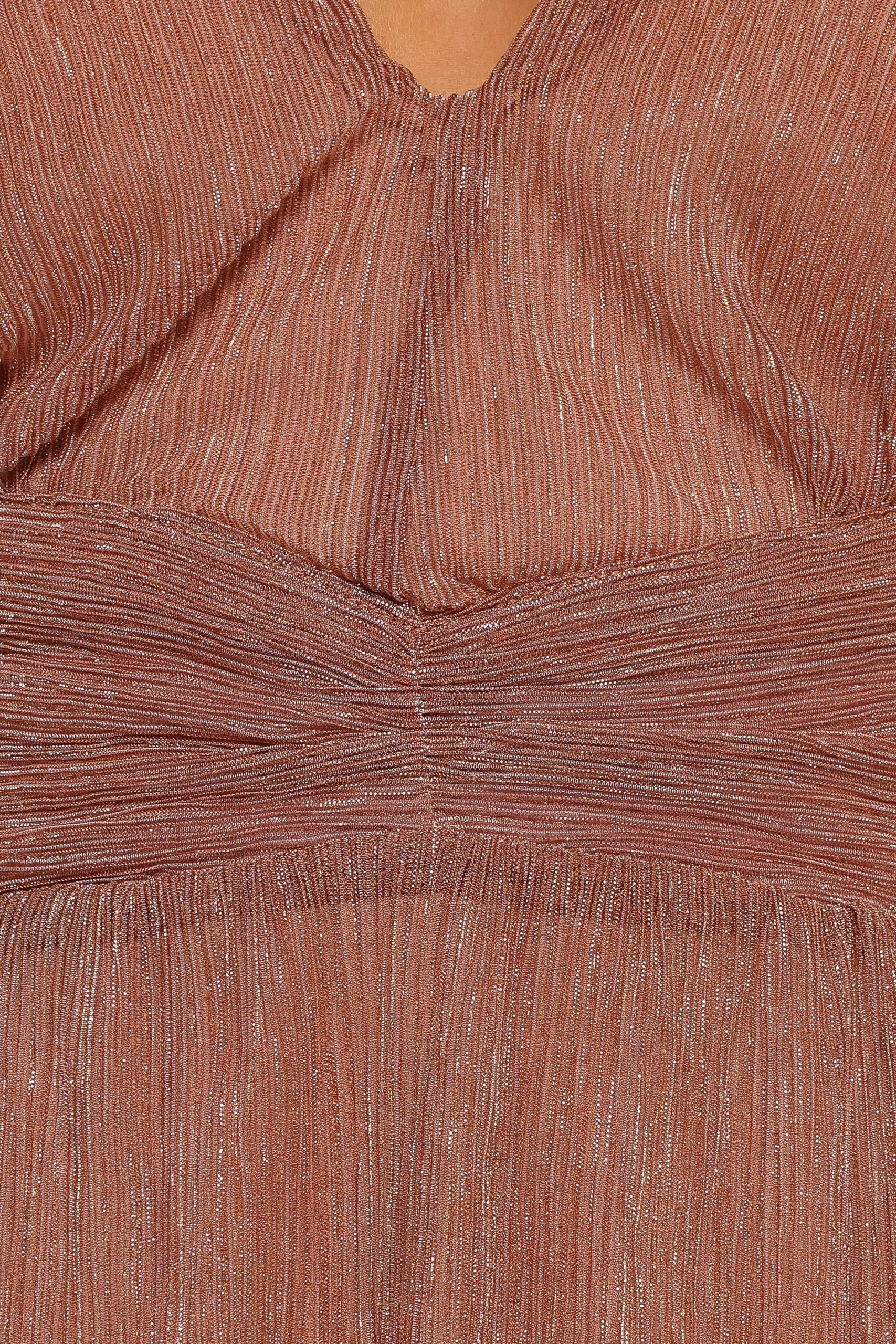 Cressida Maxi Dress - Rose Gold - Image 7