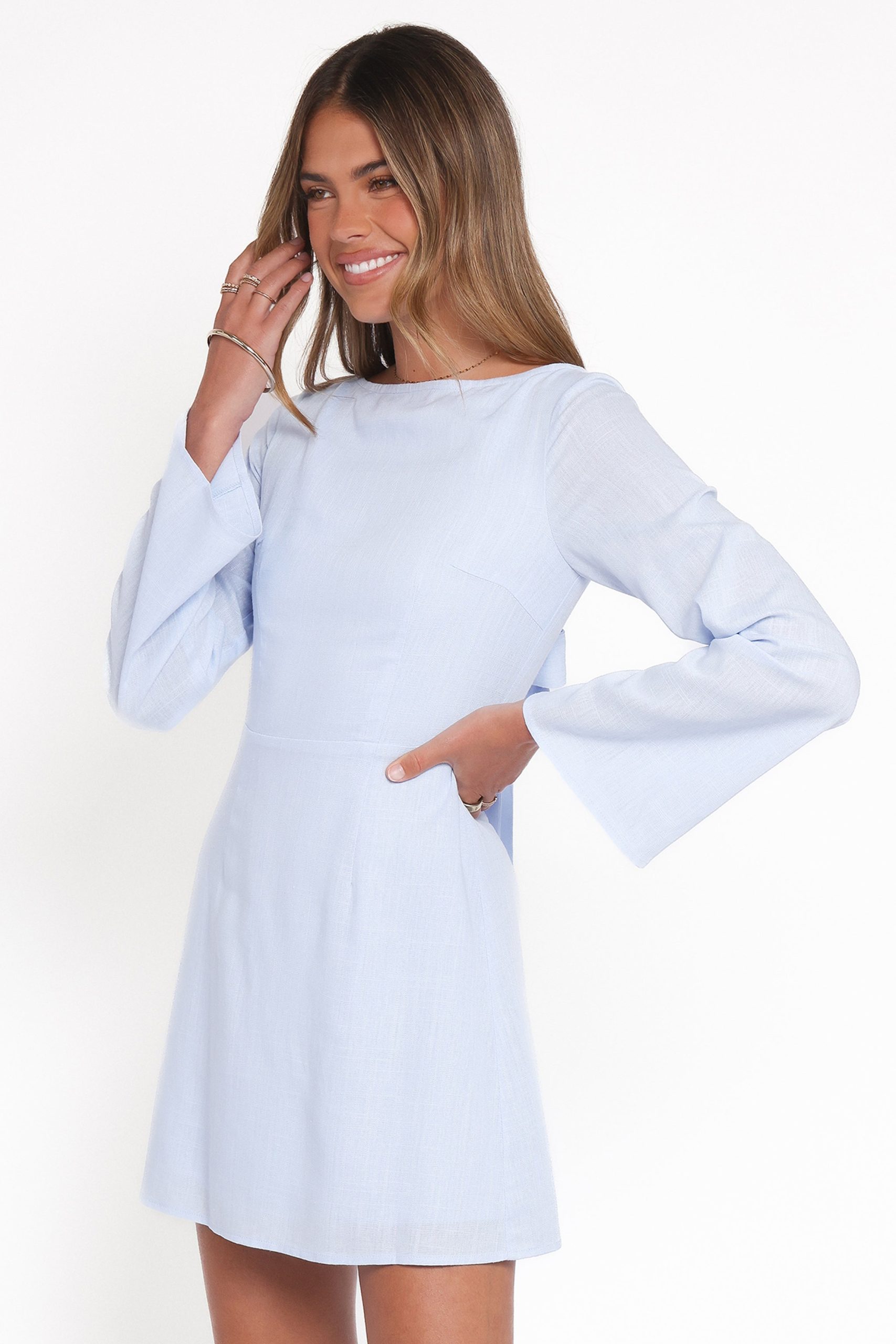 Cynthia Mini Dress - Periwinkle - Image 4