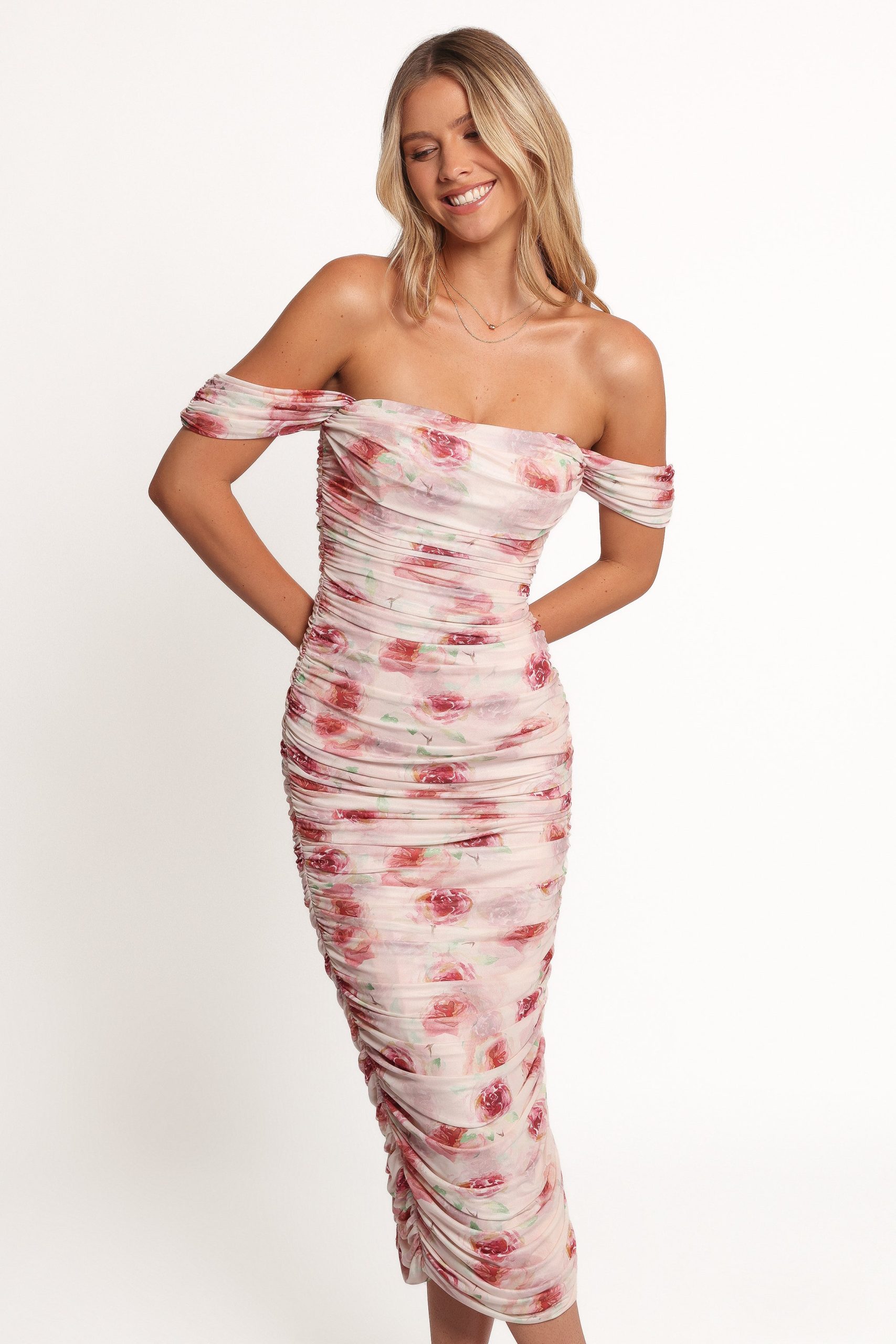 Cyra Midi Dress - Rose - Image 6