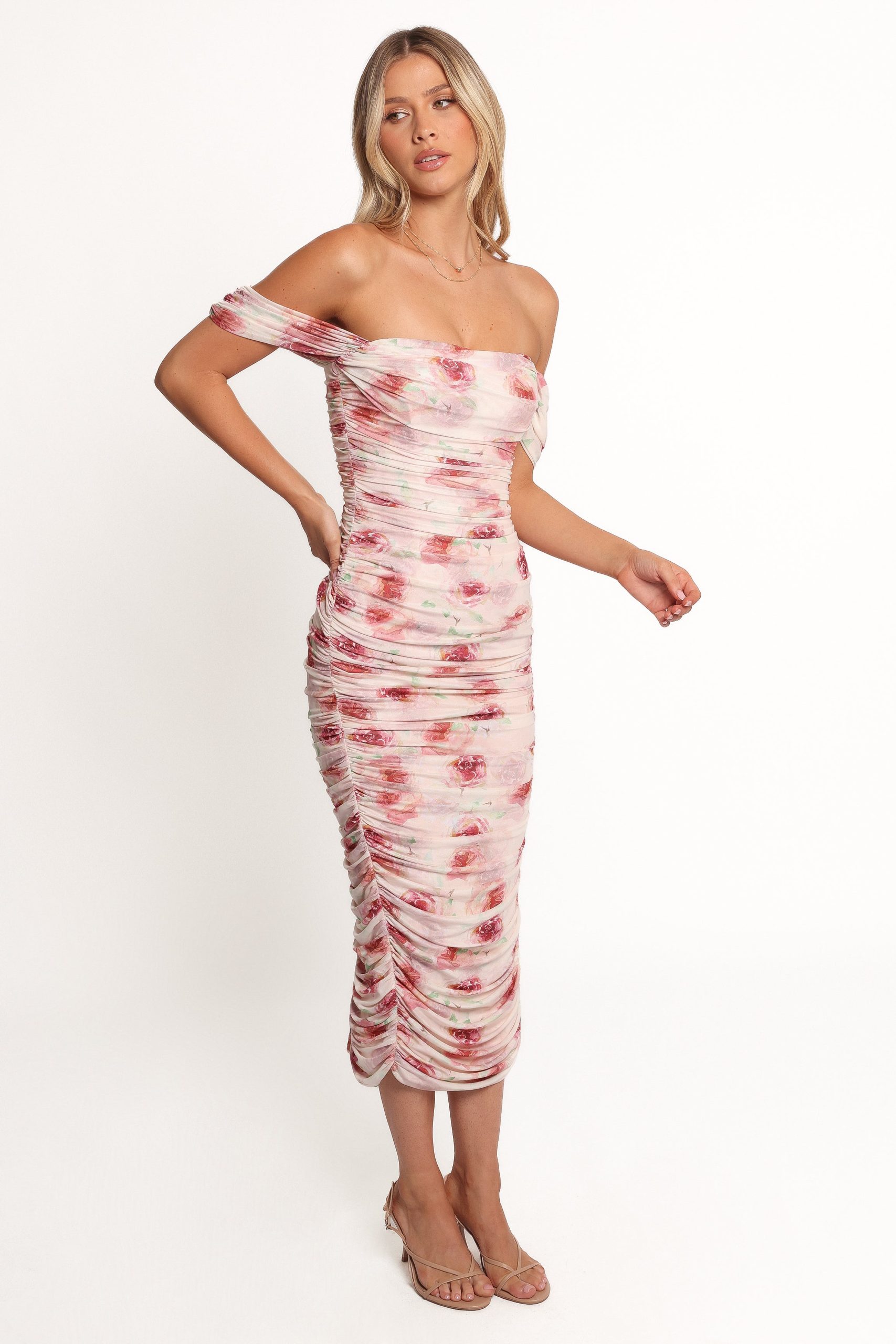Cyra Midi Dress - Rose - Image 5