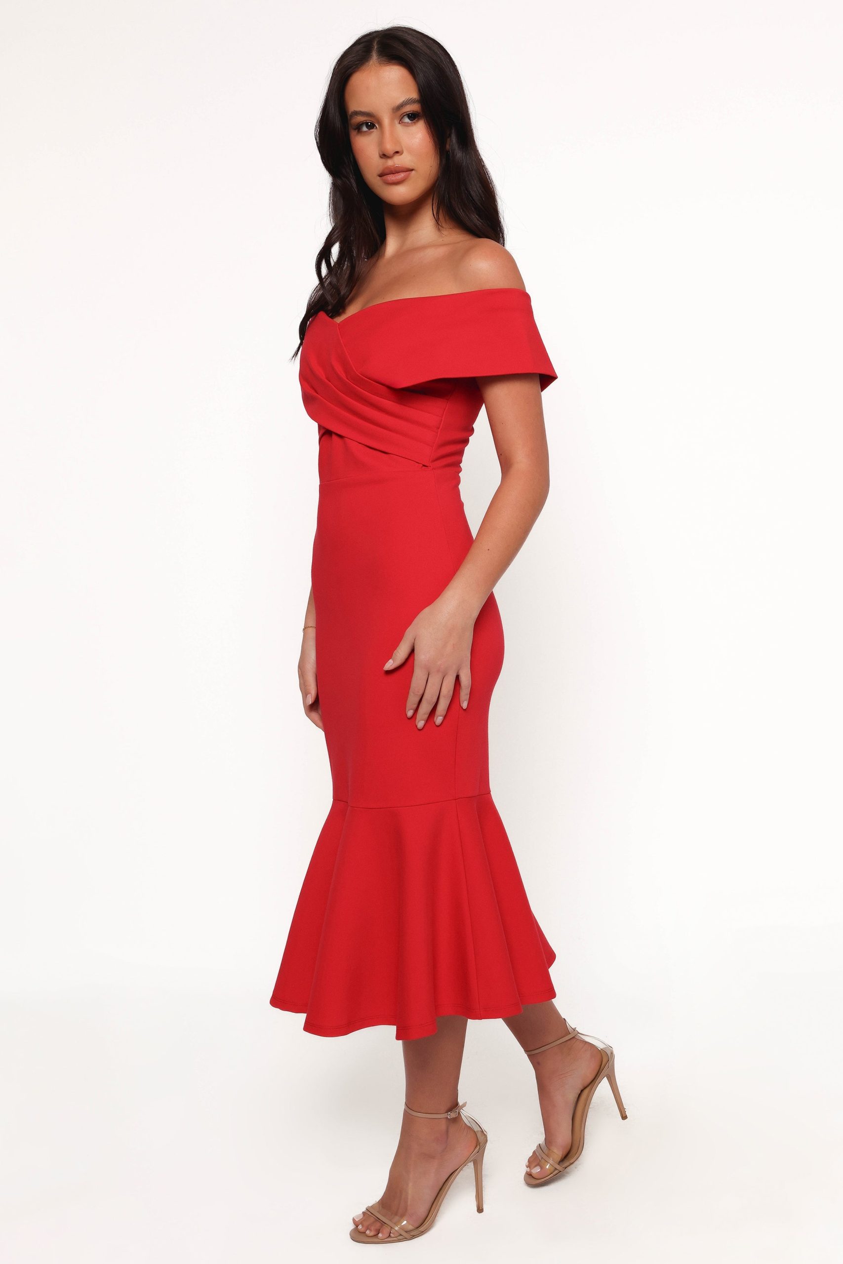 Dailene Midi Dress - Red - Image 2