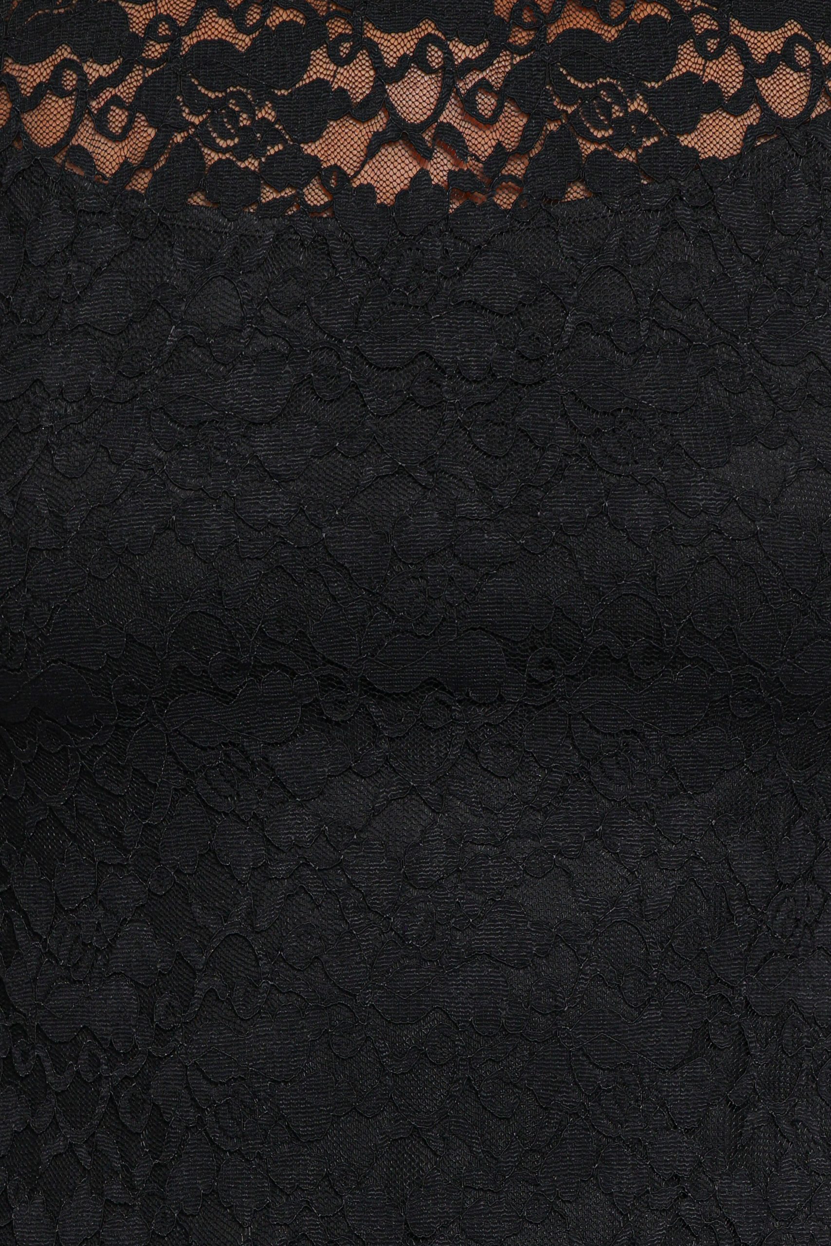 Davina Long Sleeve Midi Dress - Black - Image 7