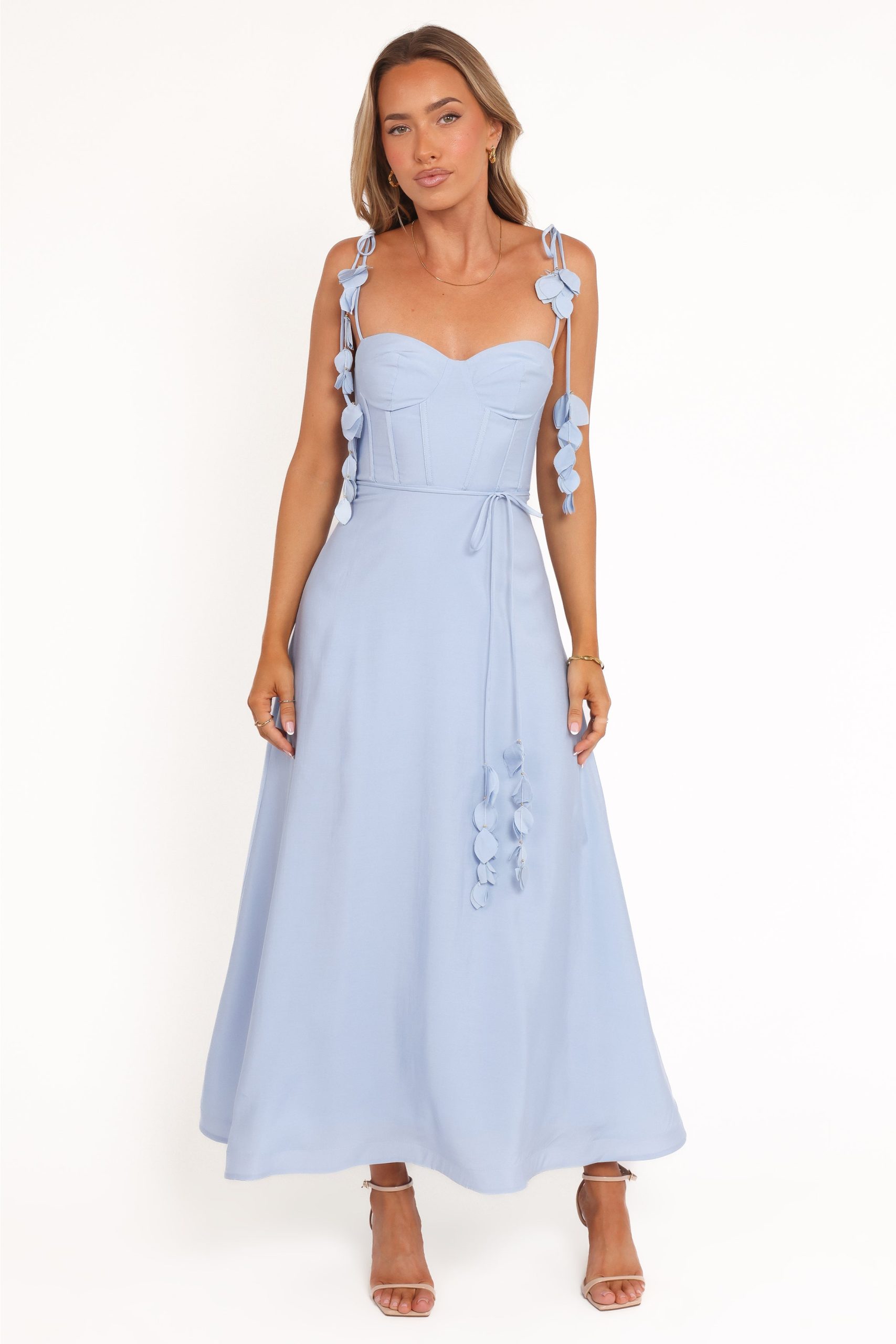 Della Midi Dress - Pale Blue - Image 2