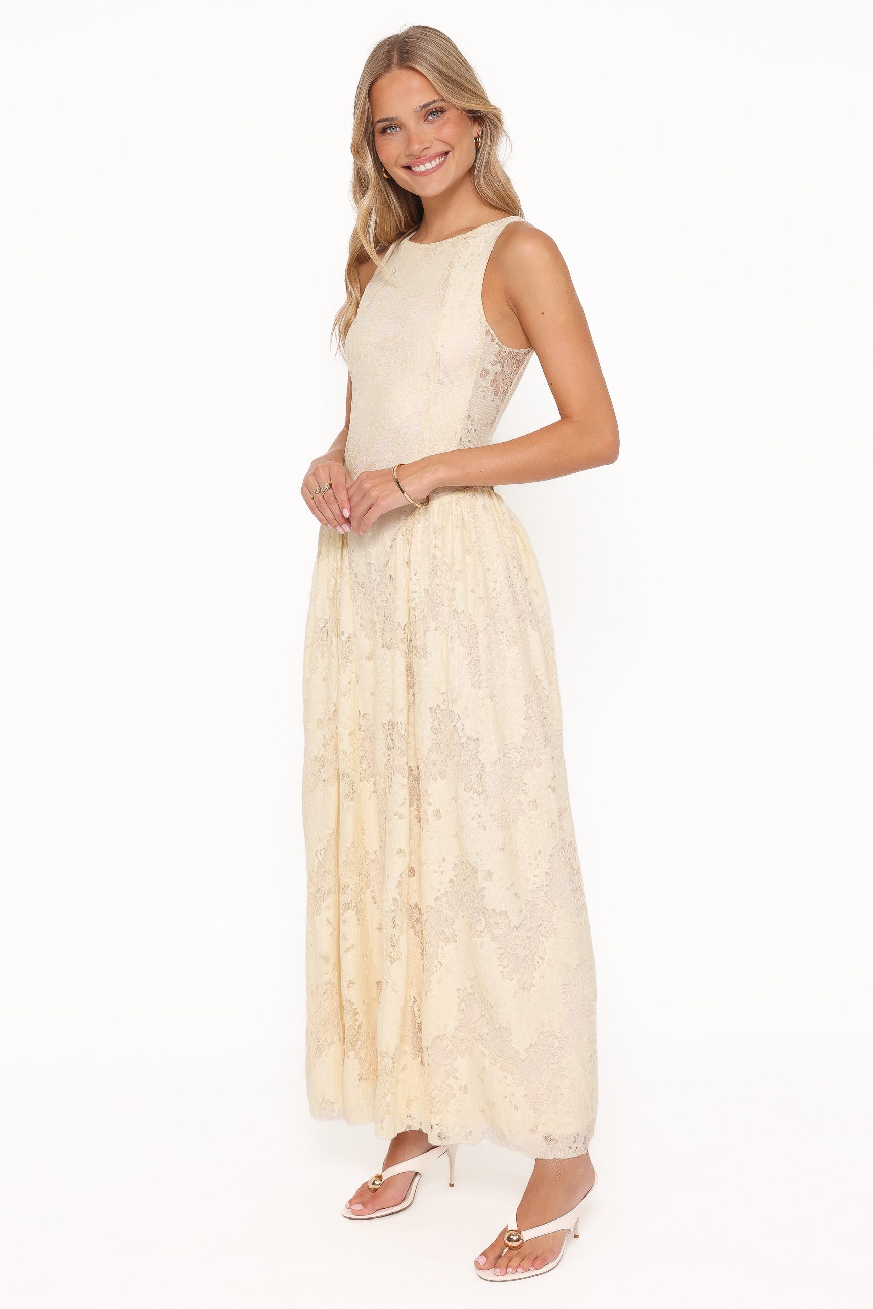 Denny Maxi Dress - Butter Yellow - Image 3
