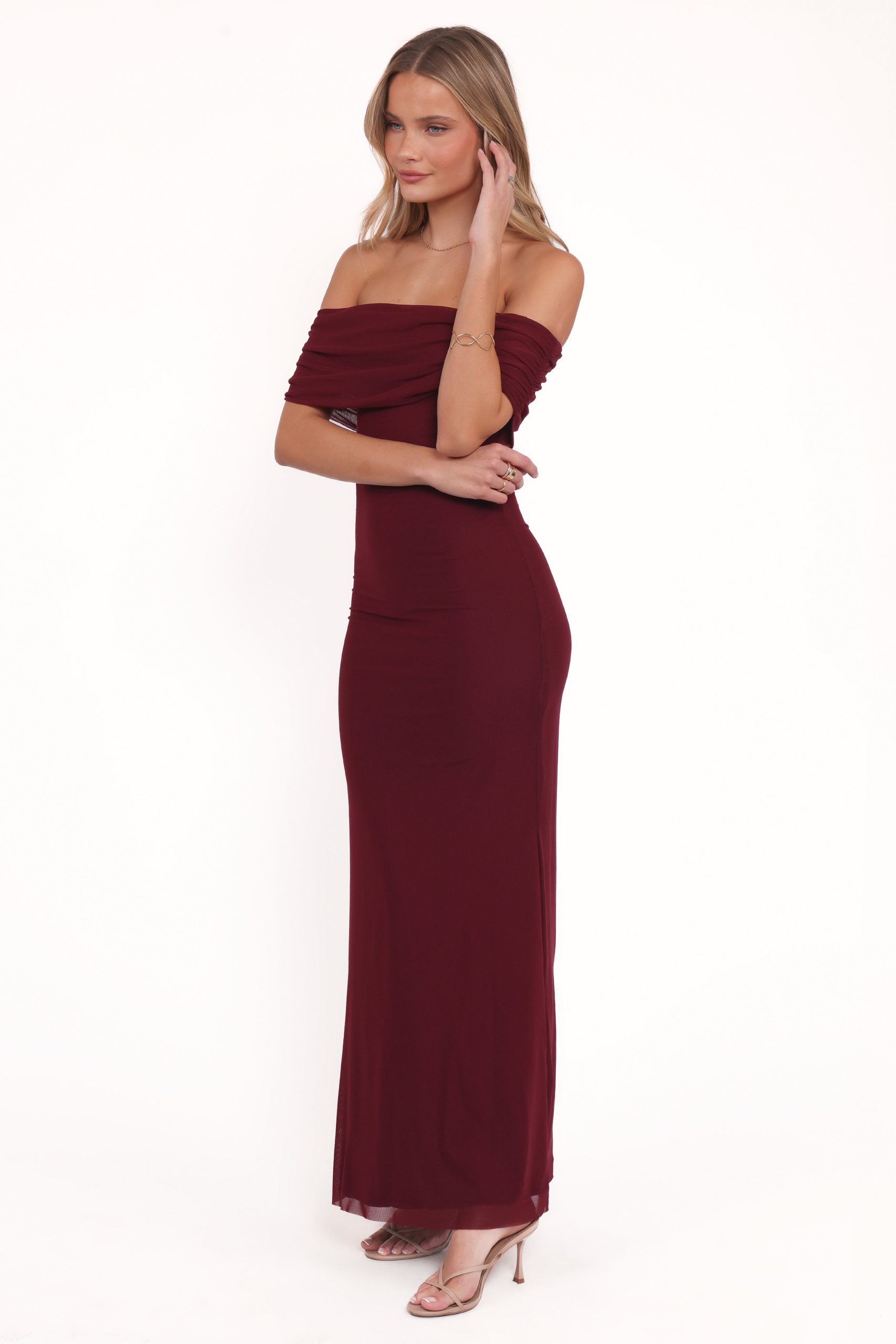 Desirae Maxi Dress - Burgundy - Image 3
