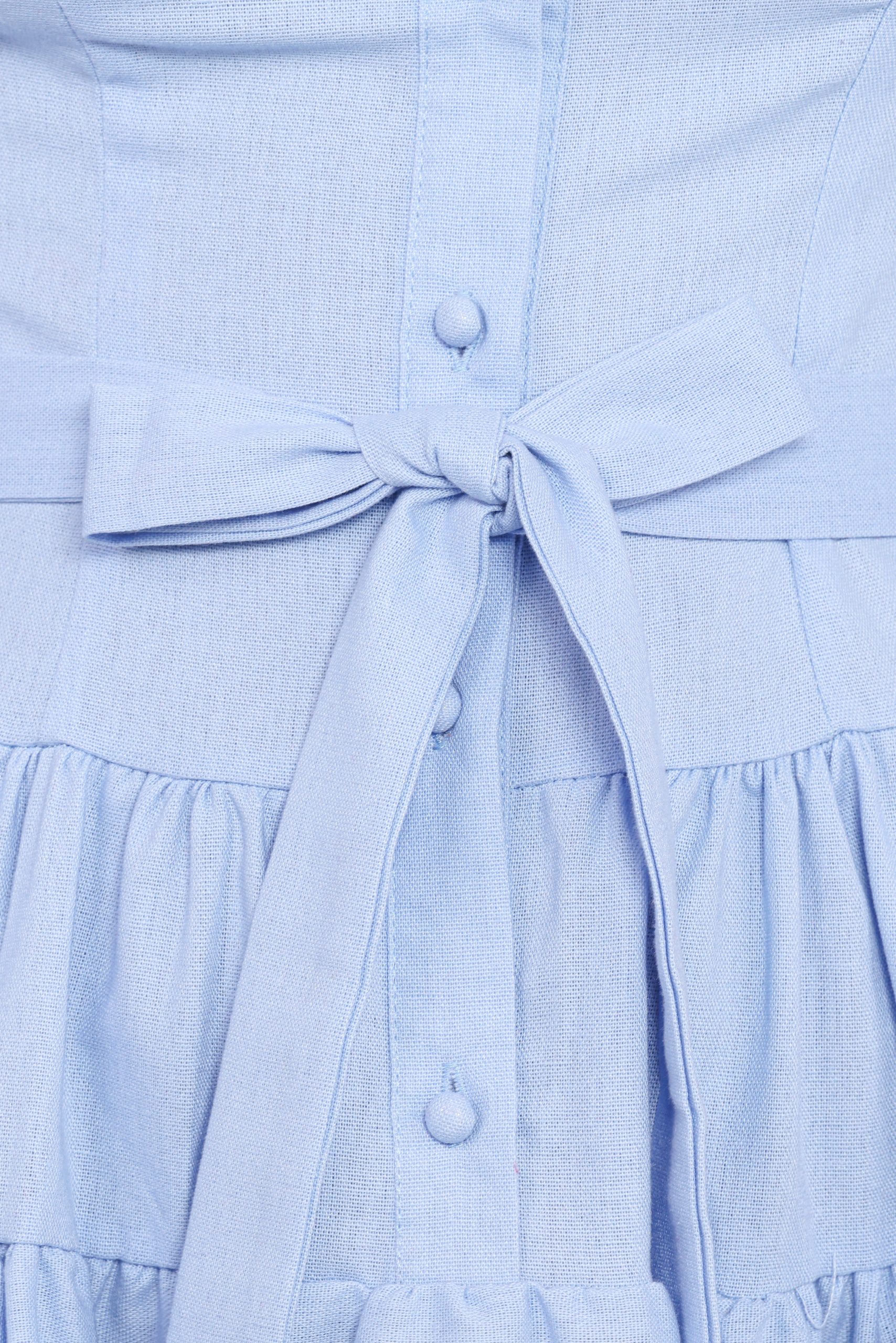 Diantha Long Sleeve Mini Dress - Blue - Image 6