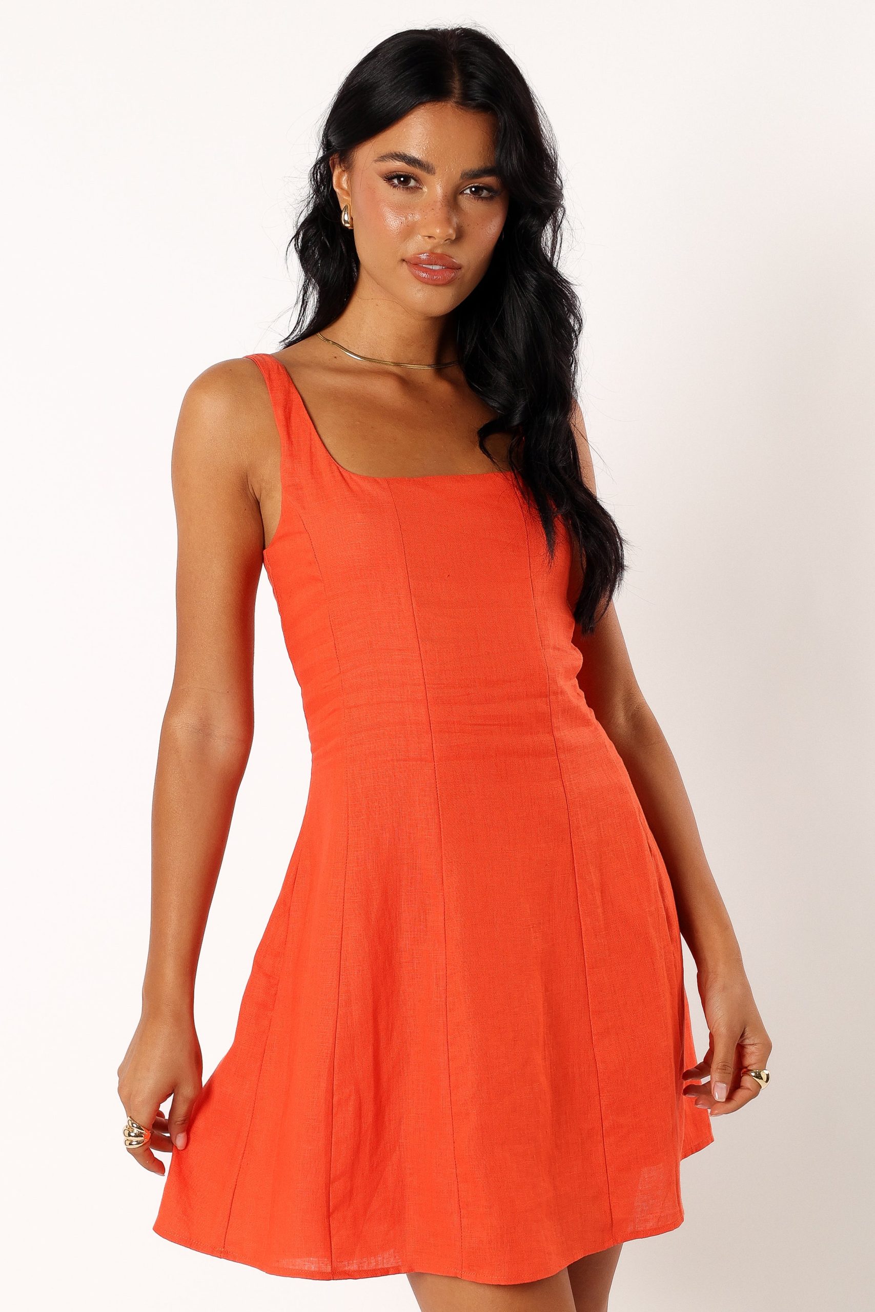Dillion Mini Dress - Blood Orange - Image 6