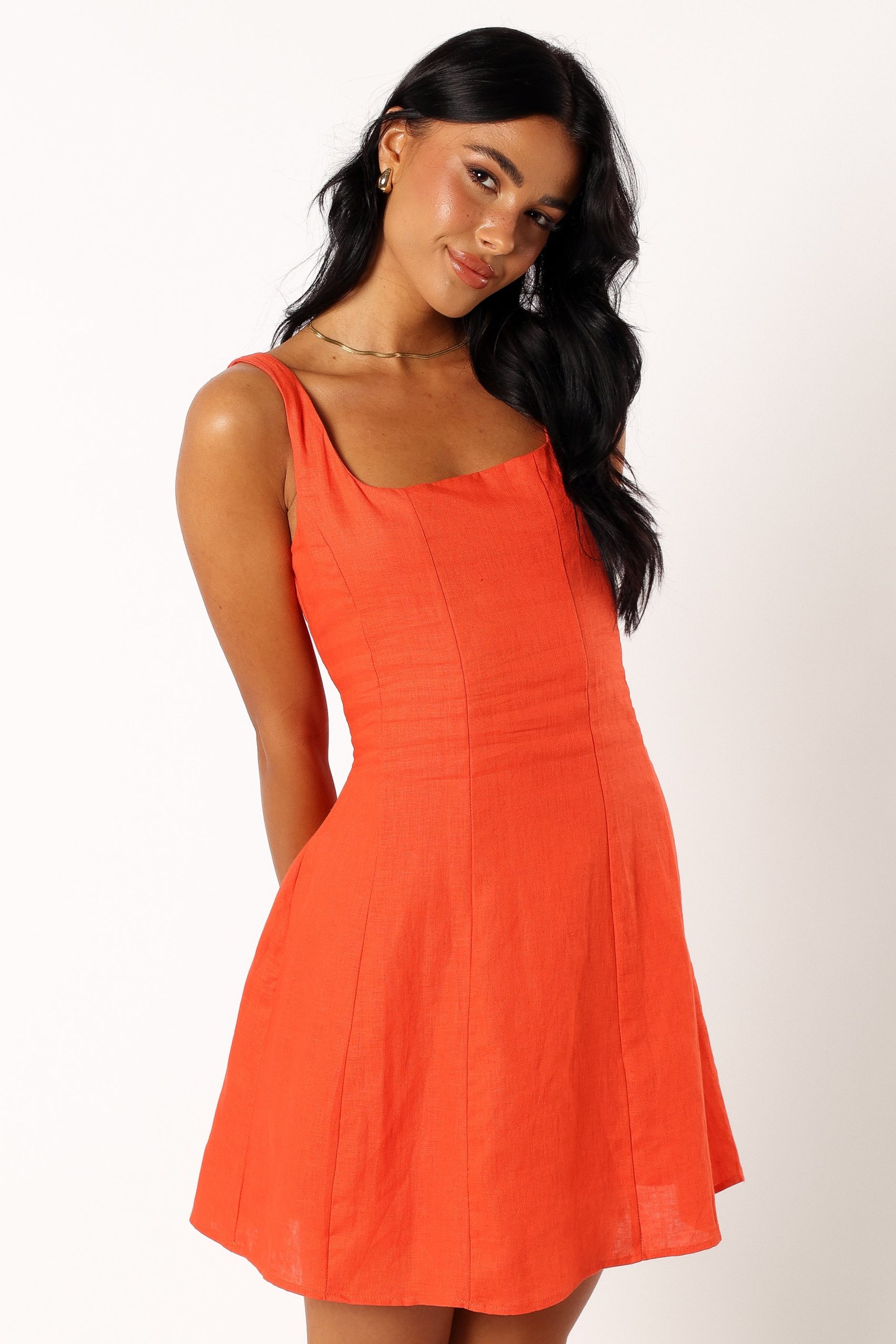 Dillion Mini Dress - Blood Orange - Image 2