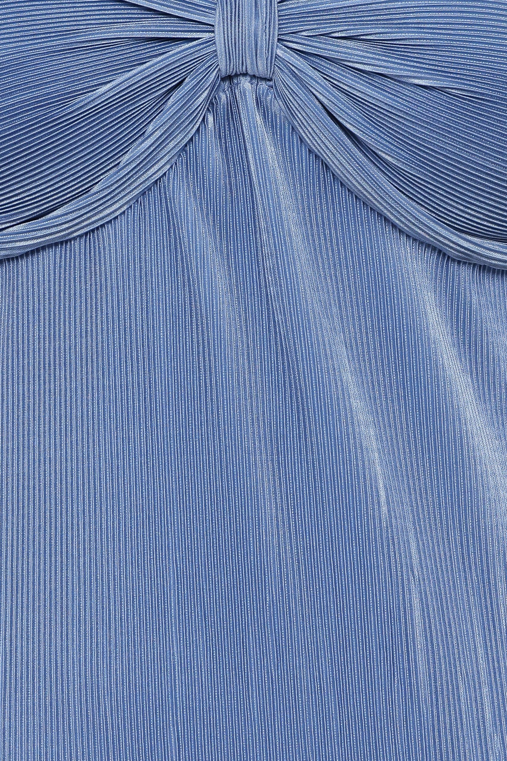 Dolores Pleated Maxi Dress - Cornflower Blue - Image 6