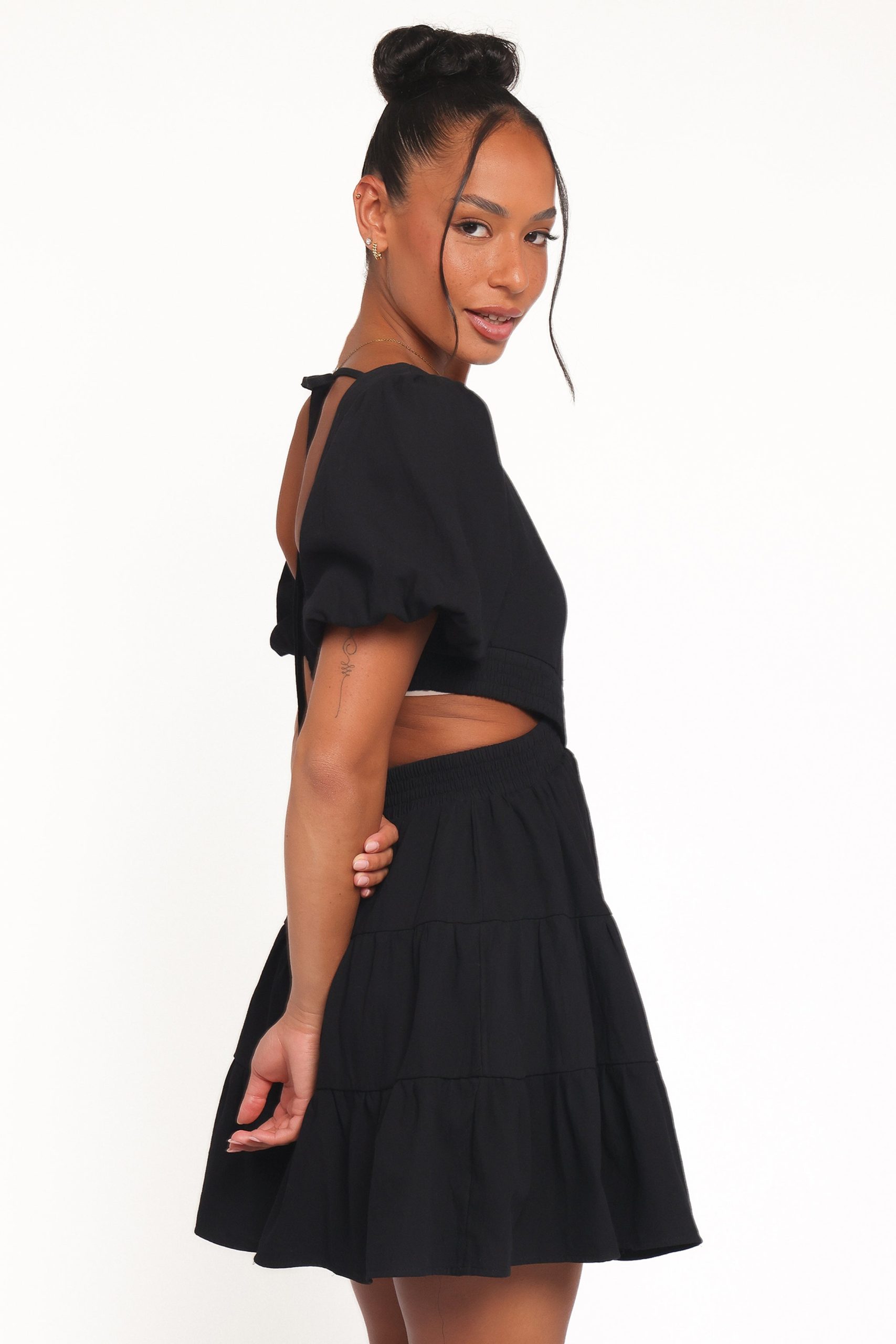 Doris Mini Dress - Black - Image 4