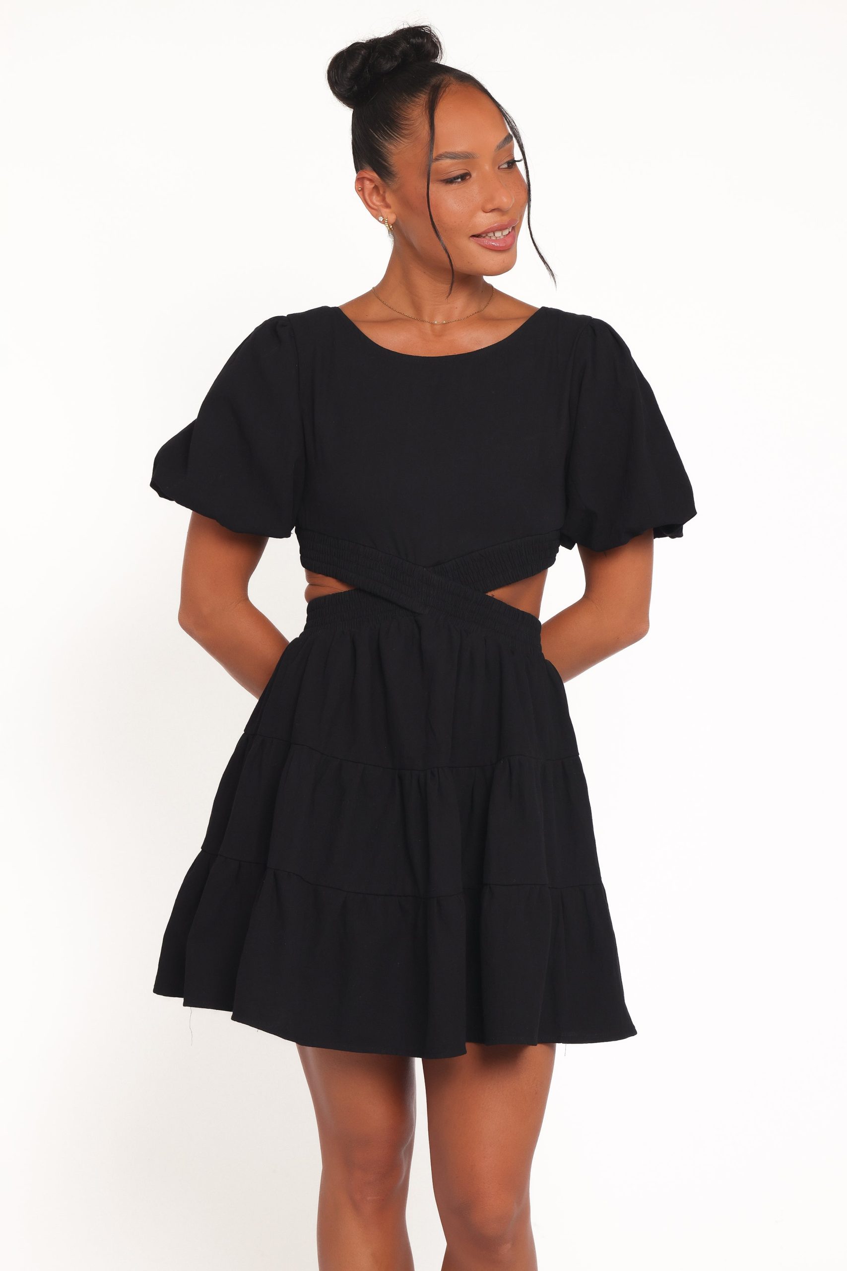 Doris Mini Dress - Black - Image 3
