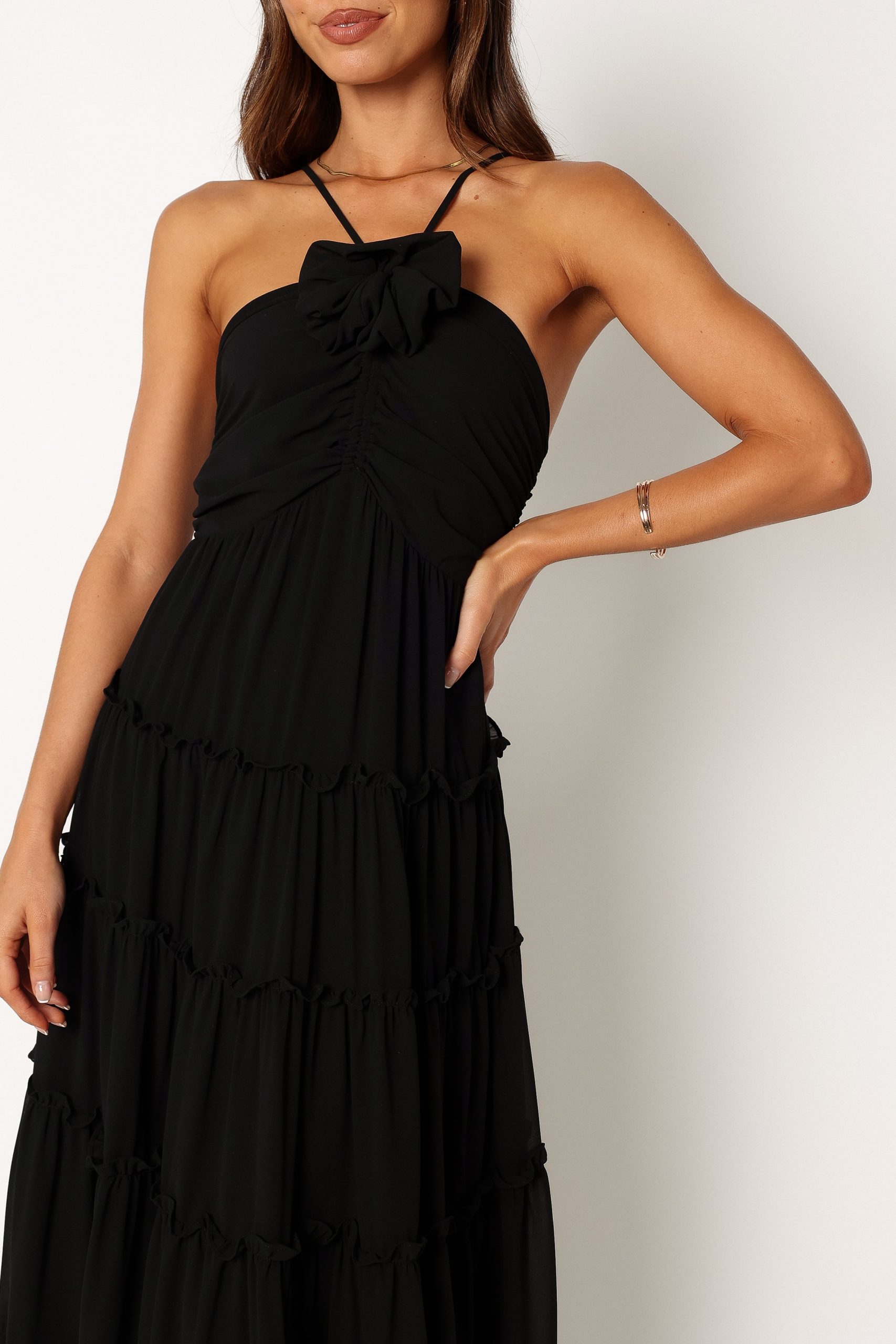 Dottie Halterneck Maxi Dress - Black - Image 7