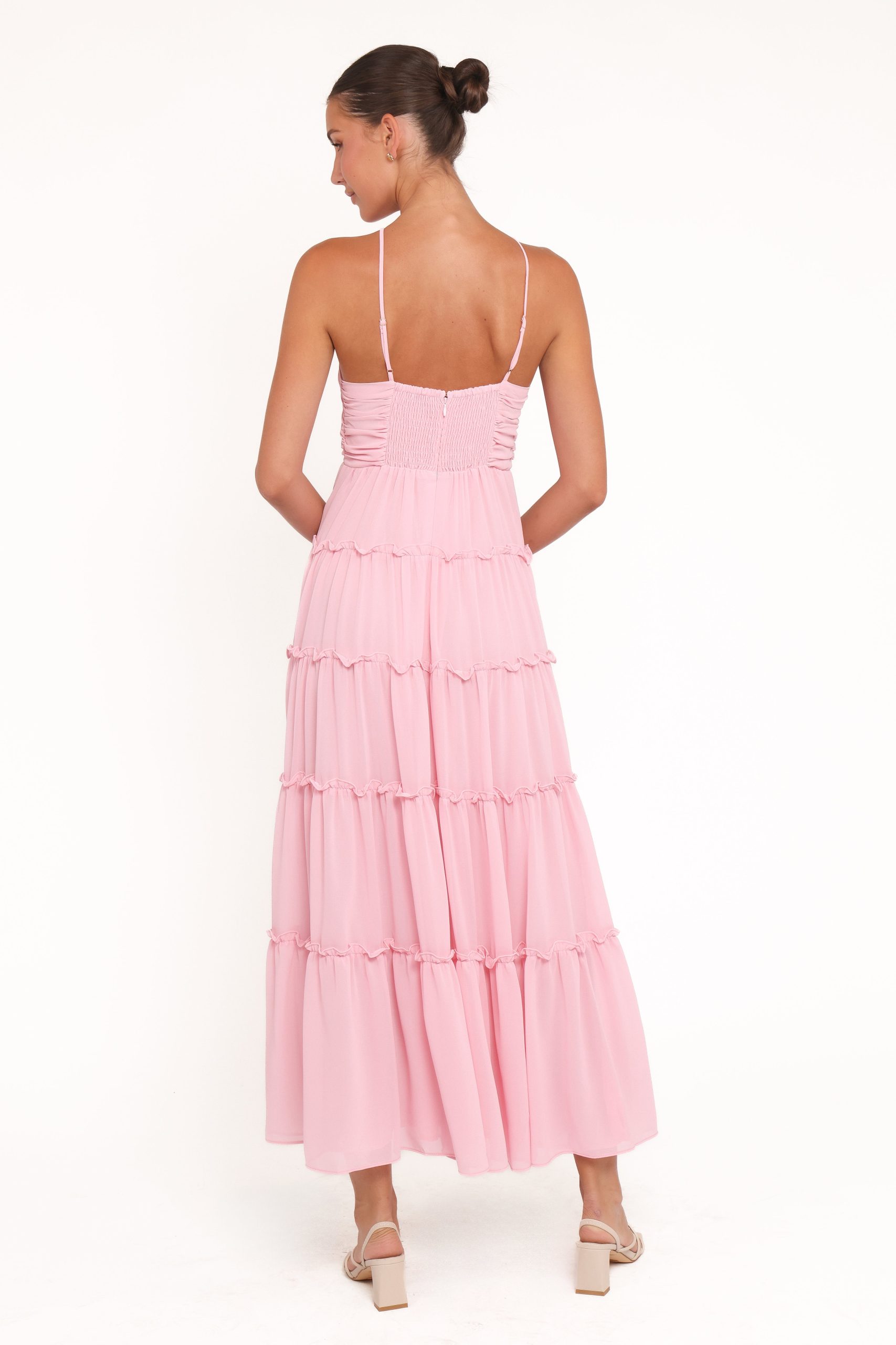 Dottie Halterneck Maxi Dress - Pink - Image 4