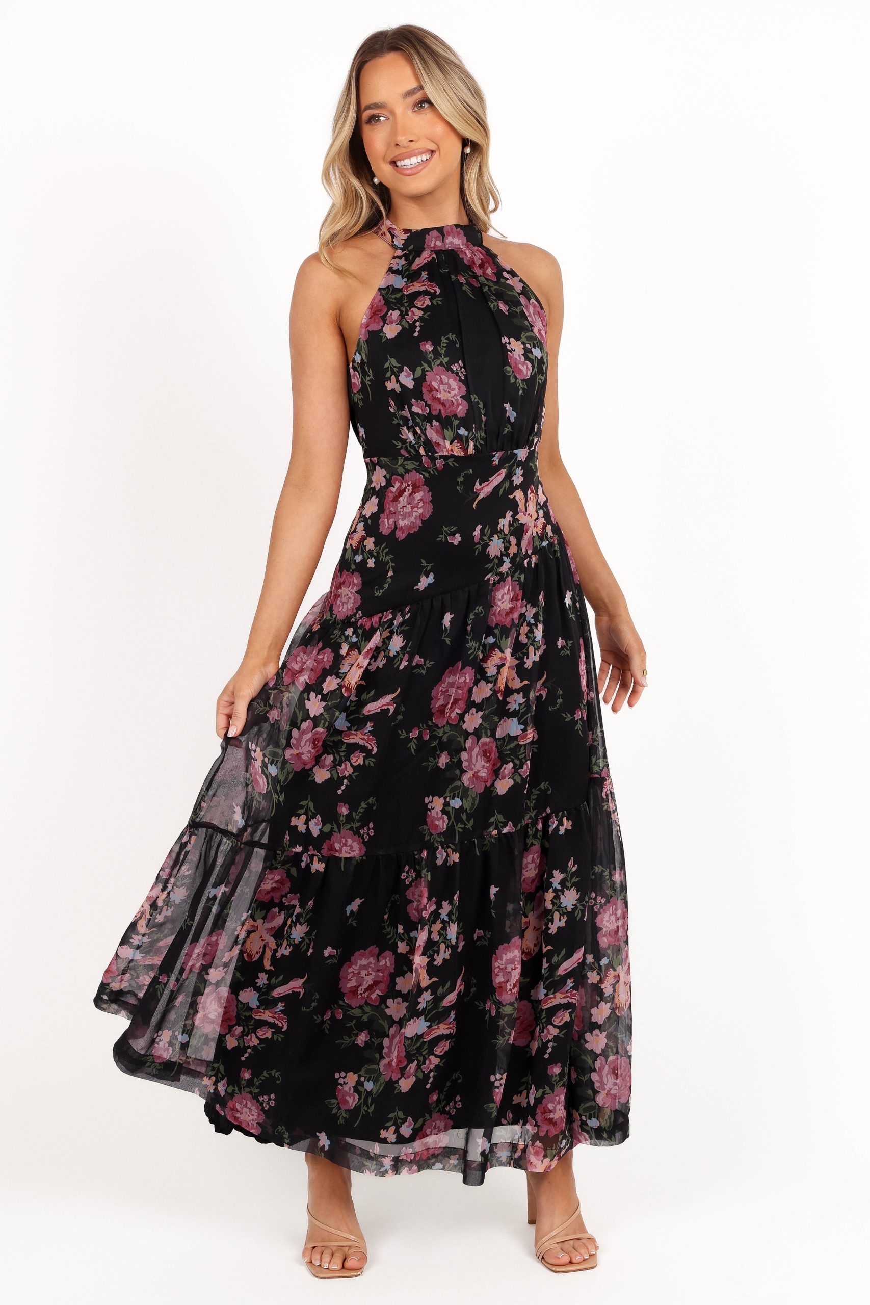 Eden Maxi Dress - Black Floral - Image 3
