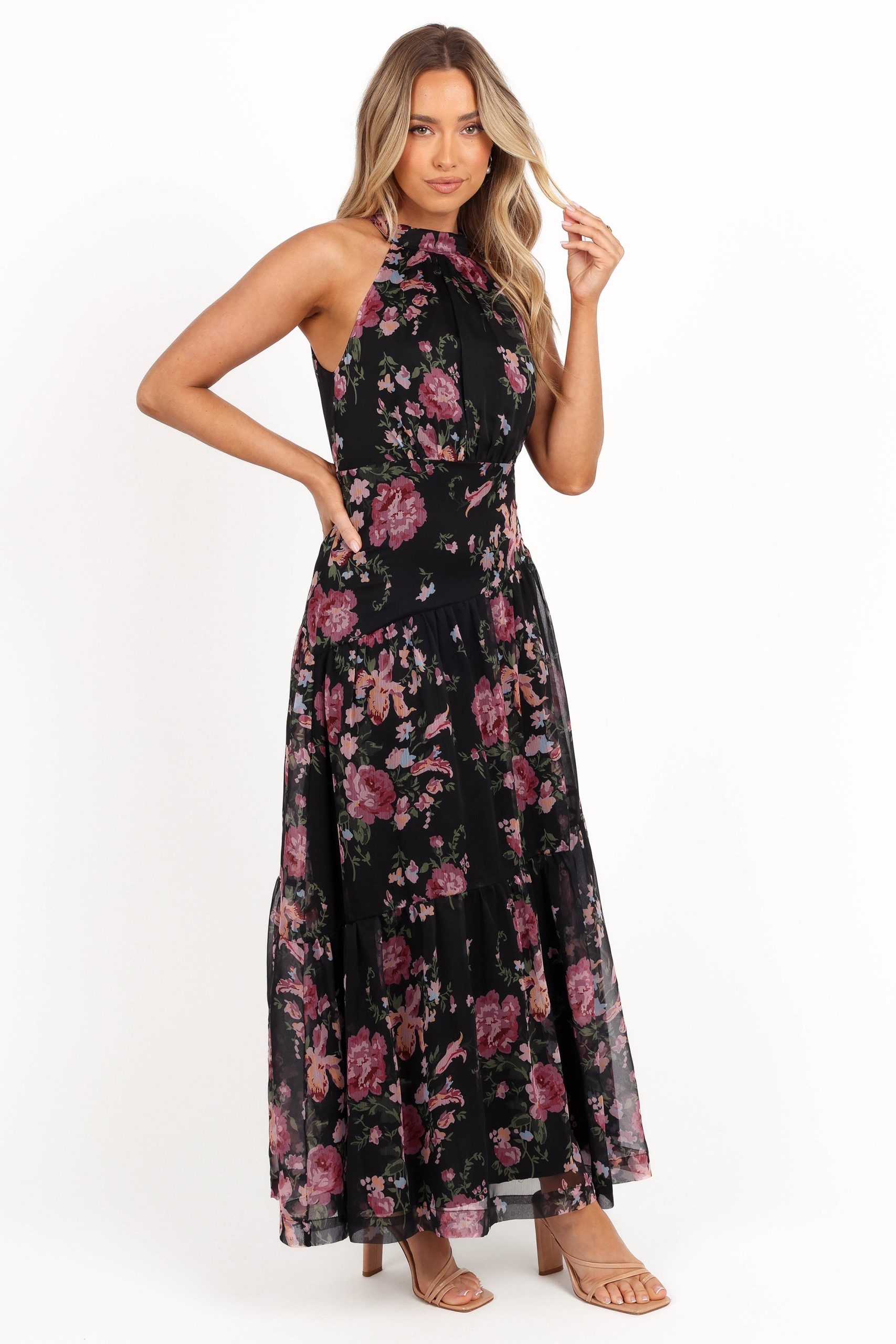 Eden Maxi Dress - Black Floral - Image 6