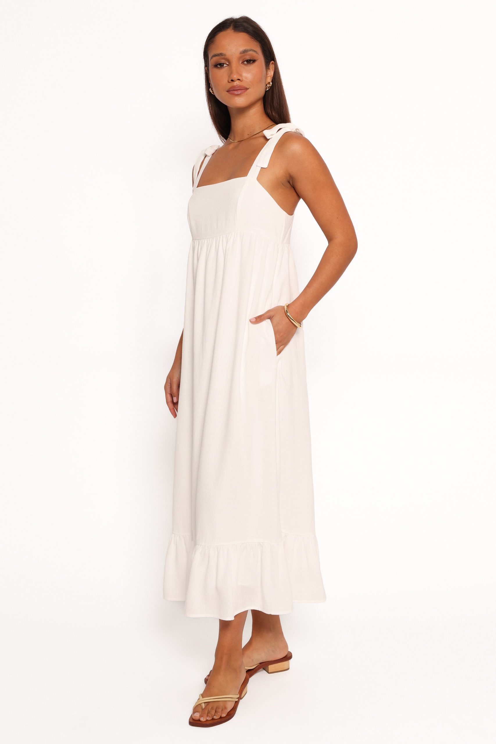 Edison Midi Dress - White - Image 3