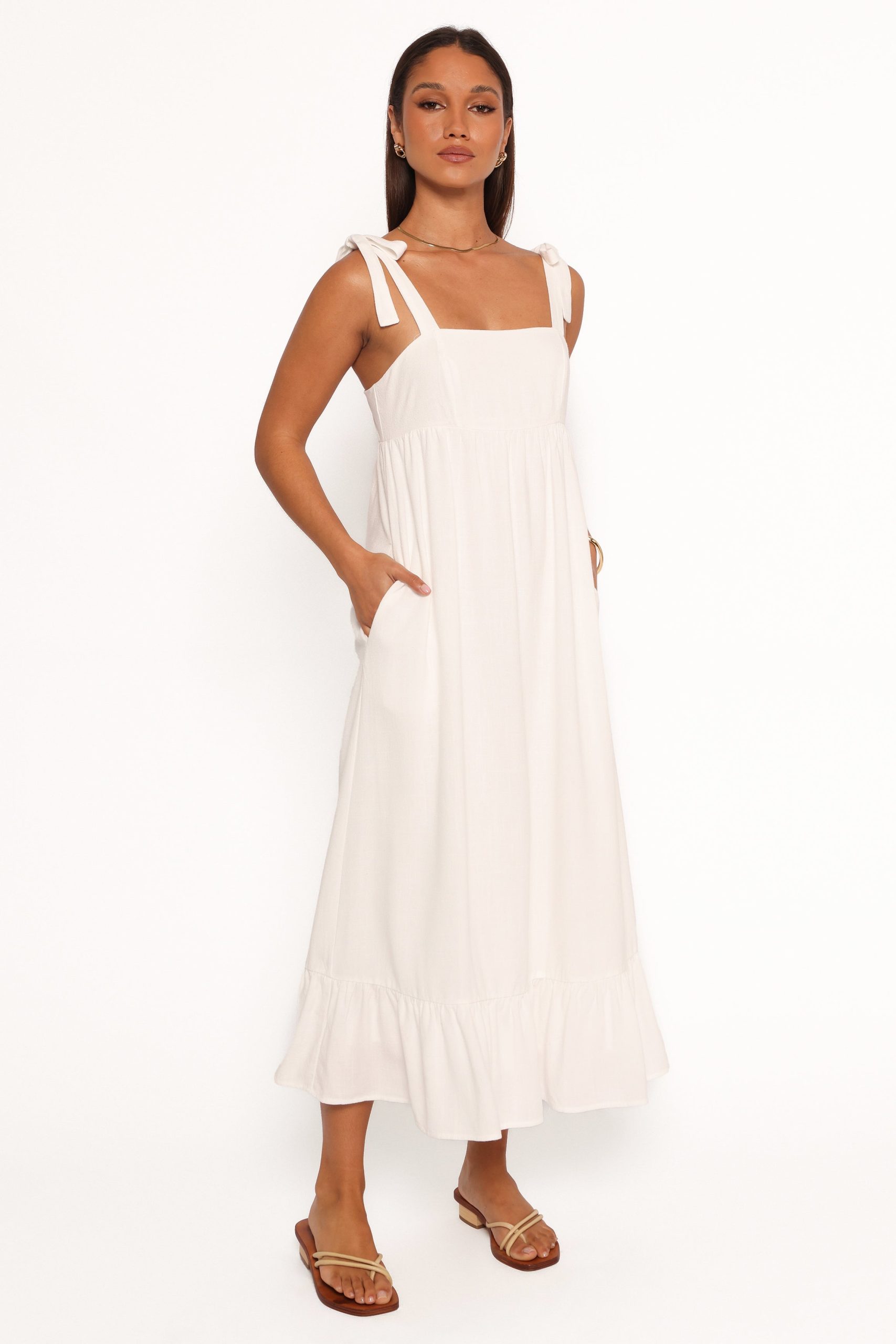 Edison Midi Dress - White - Image 5