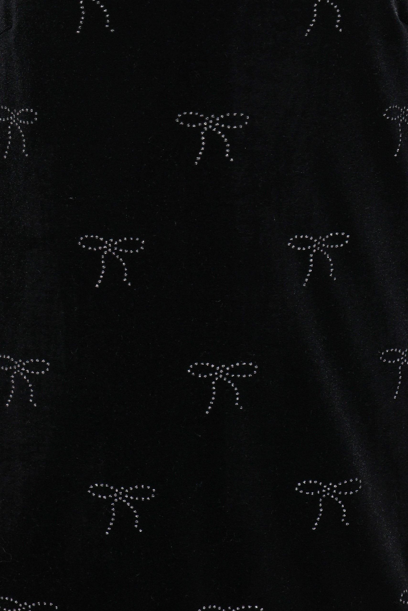 Eileen Mini Dress - Black Velvet - Image 6