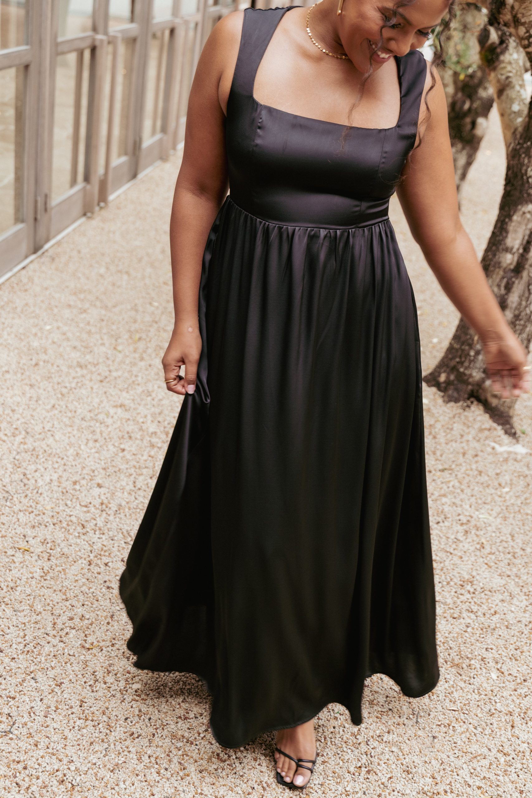 Elania Maxi Dress - Black - Image 7