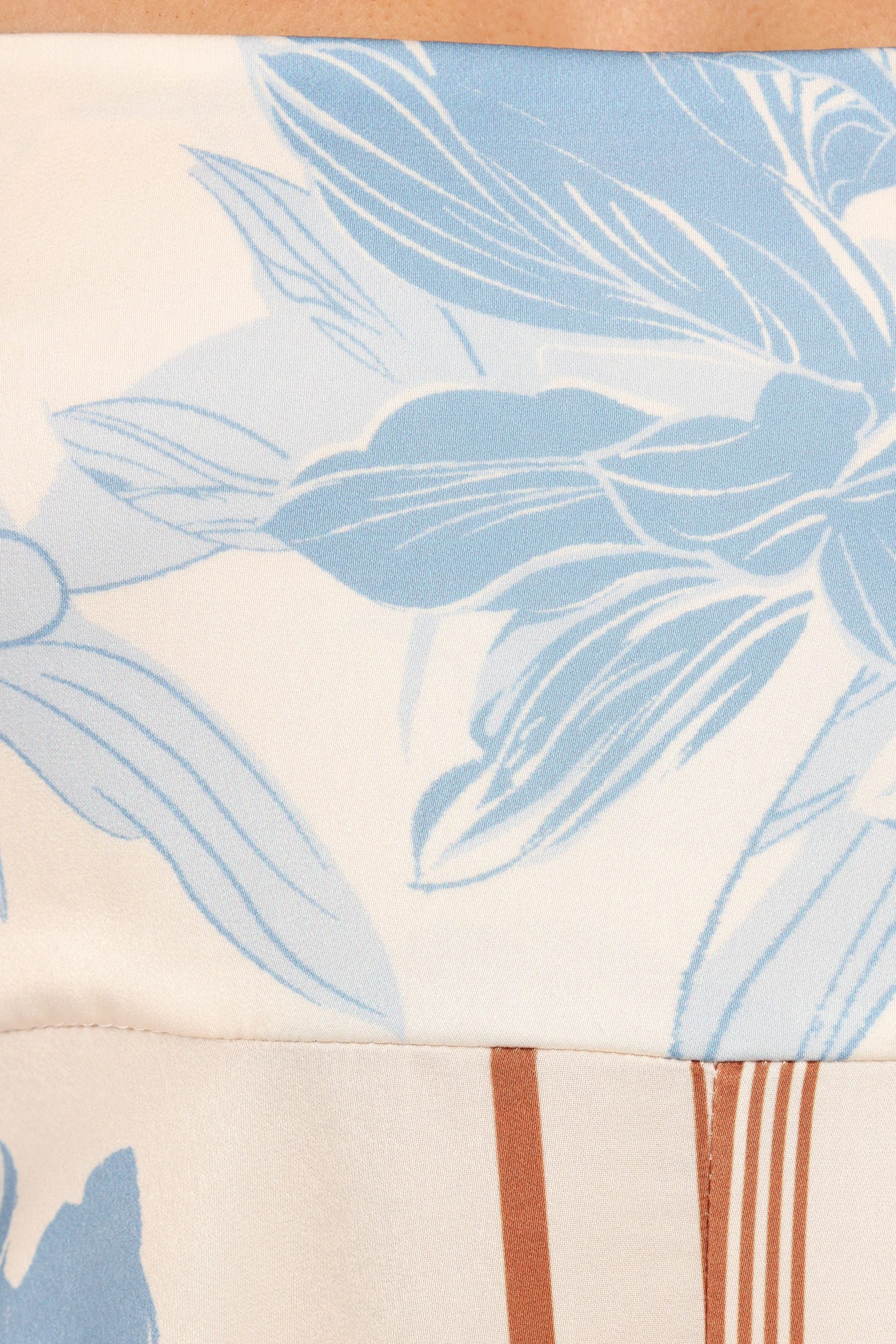 Elanor Maxi Dress - Pale Blue Print - Image 7
