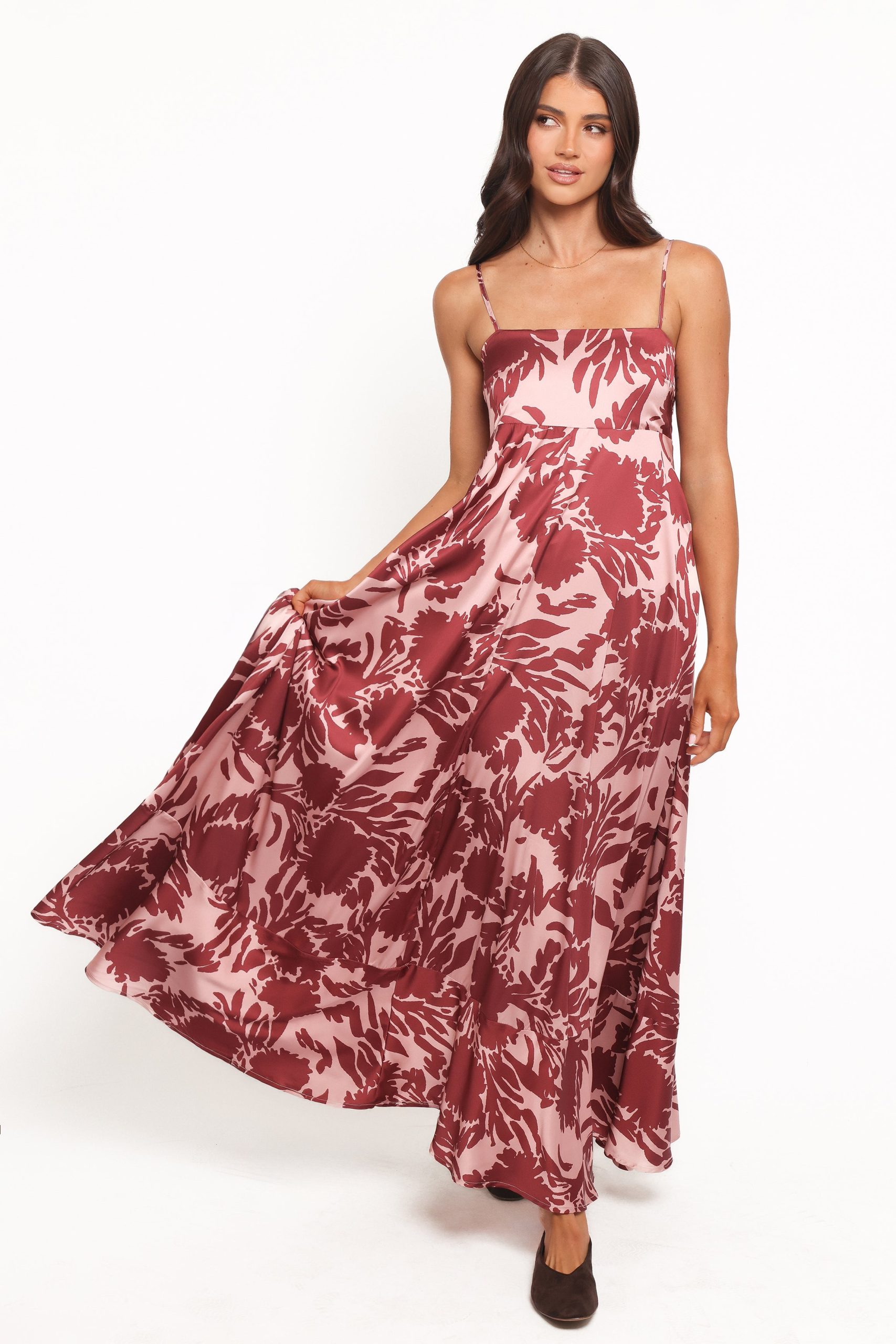 Elanor Maxi Dress - Pale Burgundy - Image 2