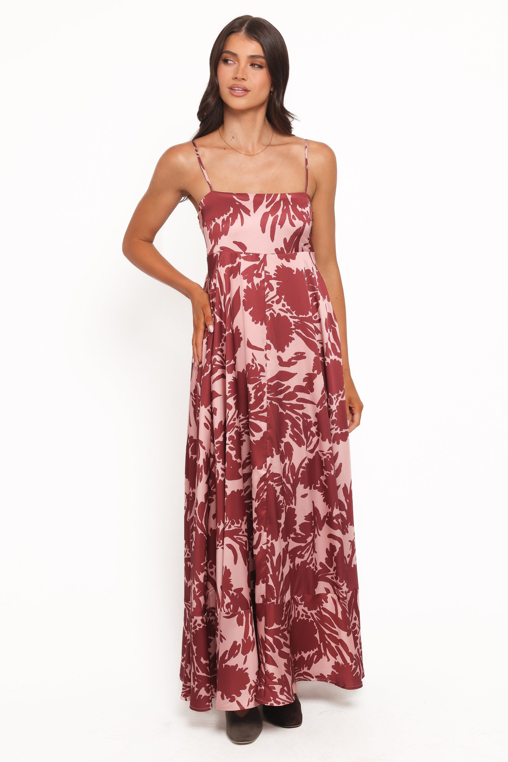 Elanor Maxi Dress - Pale Burgundy - Image 6