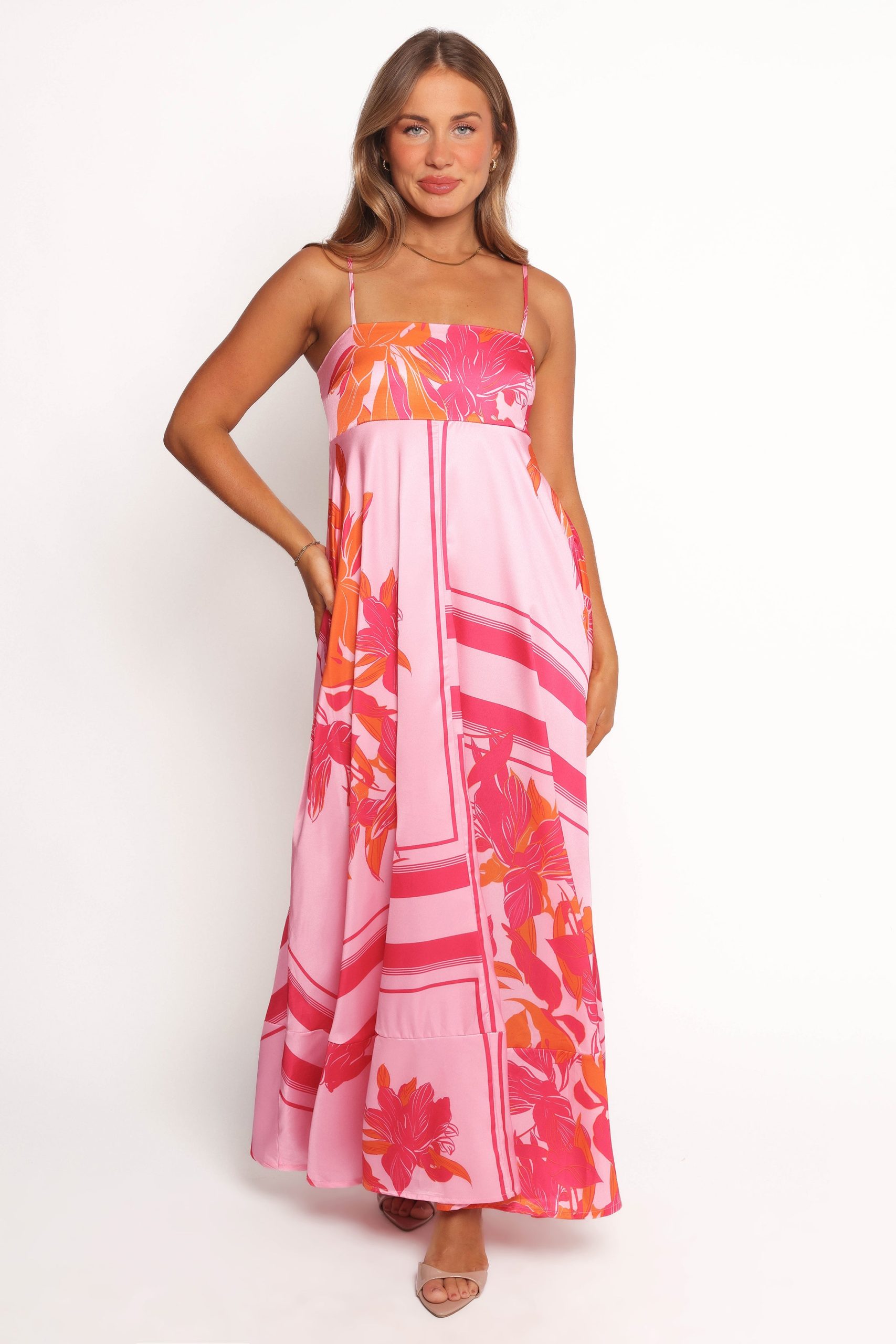 Elanor Maxi Dress - Pink/Orange - Image 6