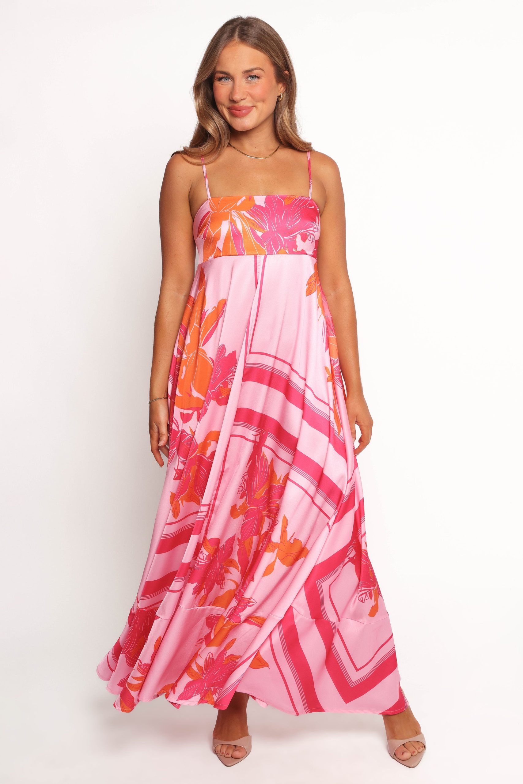 Elanor Maxi Dress - Pink/Orange - Image 2