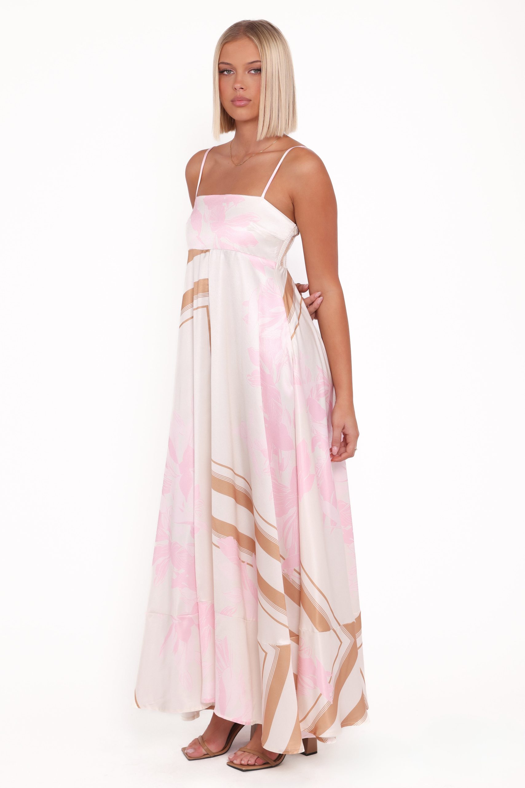 Elanor Maxi Dress - Pink Print - Image 4