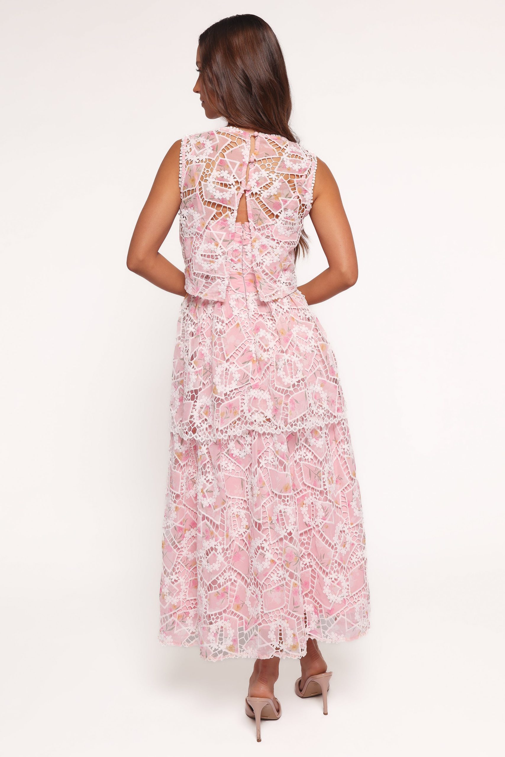 Eleanora Midi Dress - Pink Floral - Image 4