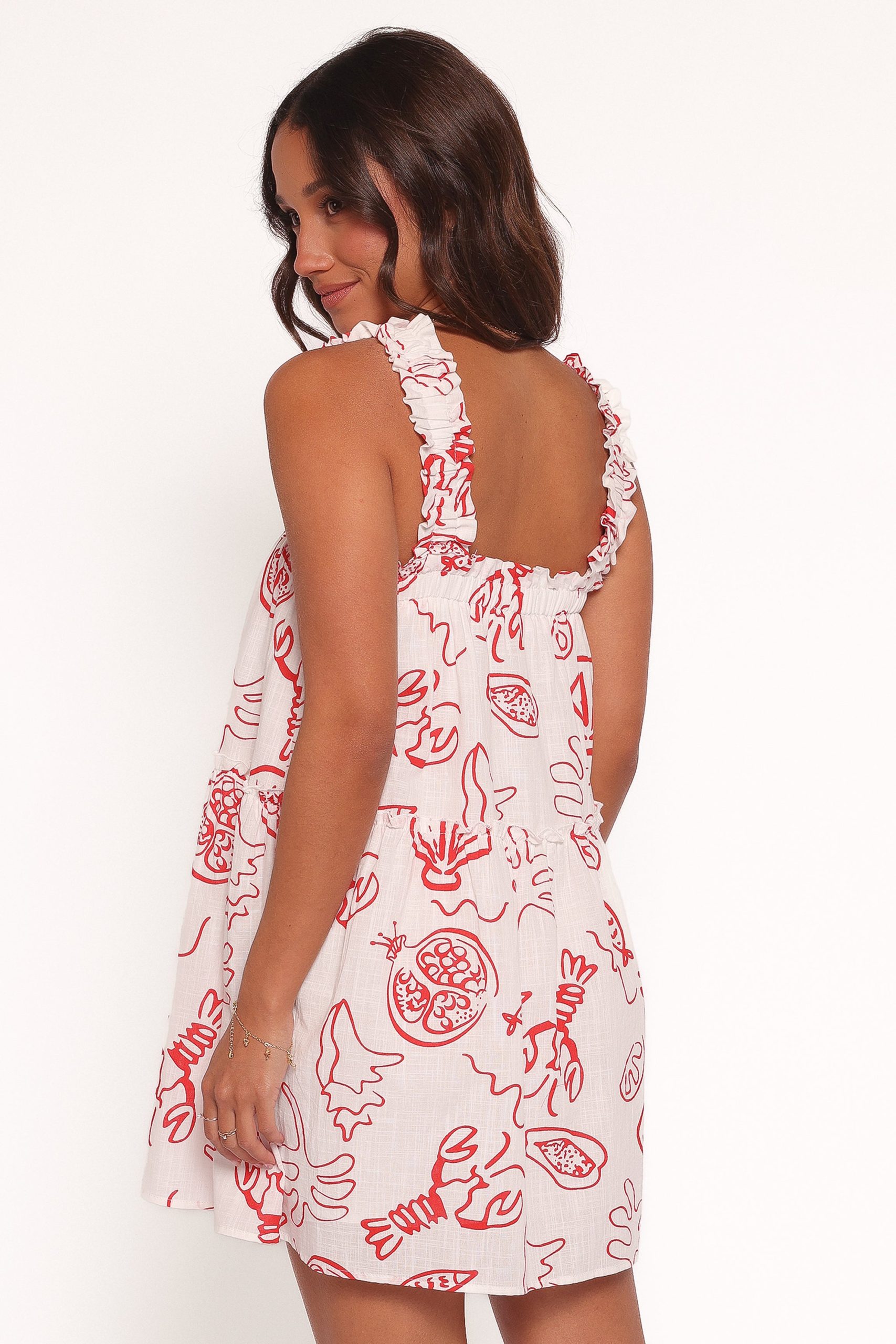 Elena Mini Dress - Red Lobster - Image 5