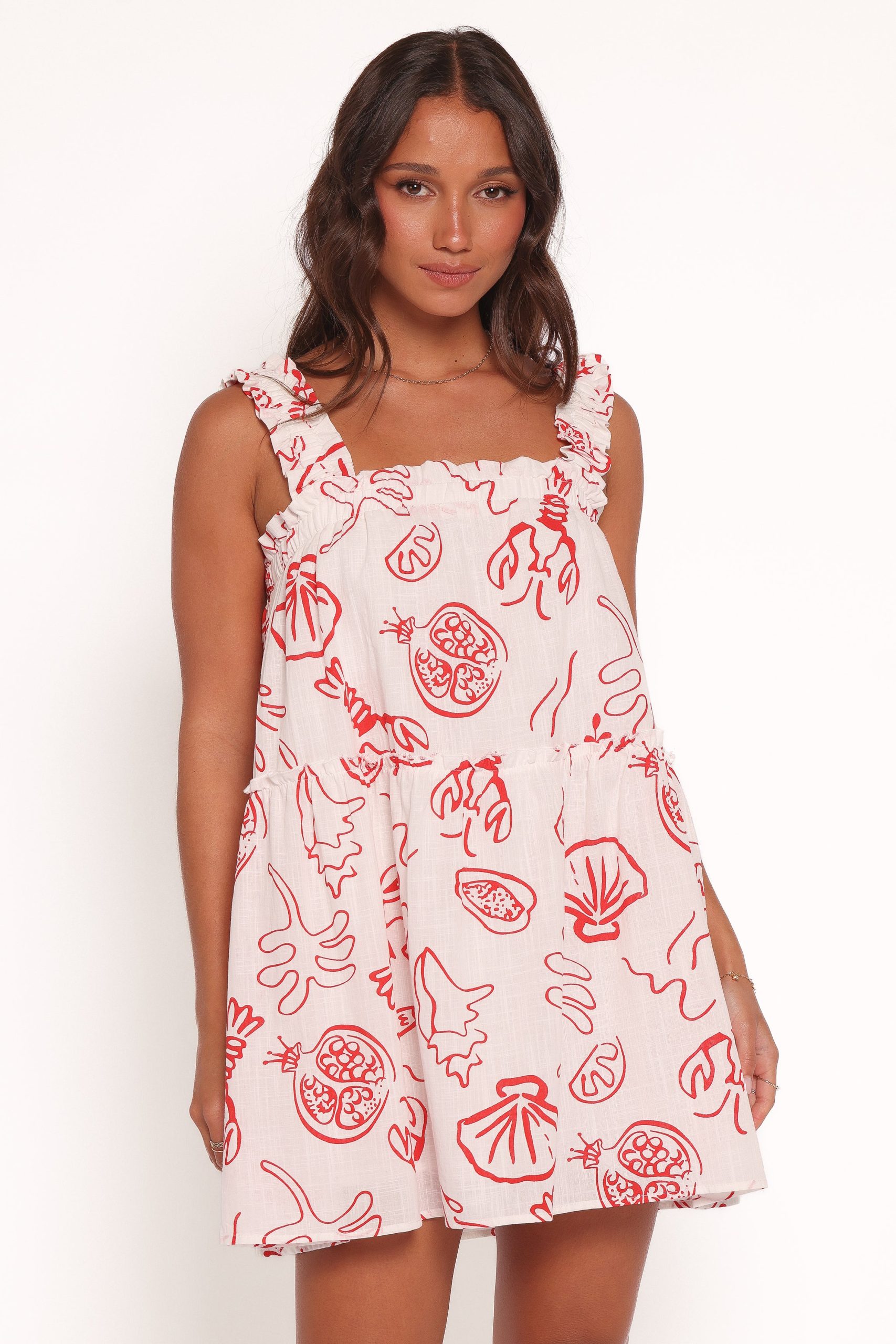Elena Mini Dress - Red Lobster - Image 2